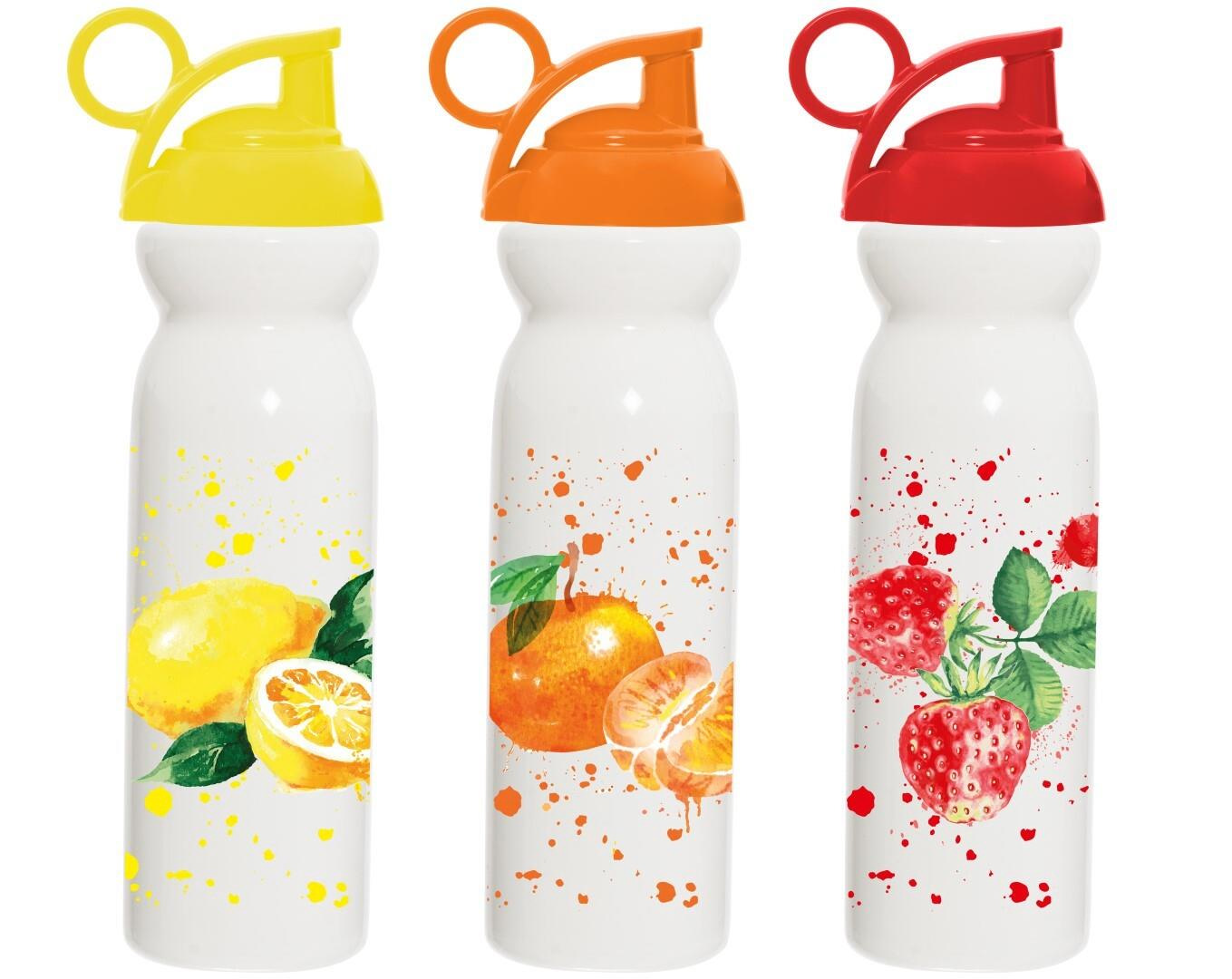 Herevin Matara Desenli Pp Portakal Çilek-Limon 680 ML Suluk (Karışık Model 1 Adet)