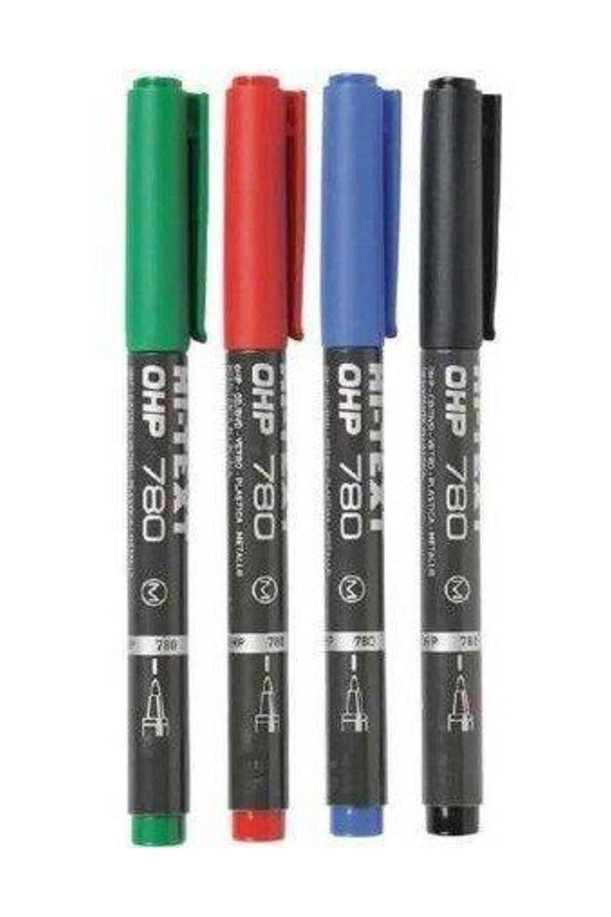 Hi-Text 780M4PVC Asetat Kalemi Permanent (M) Seri 4 Renk