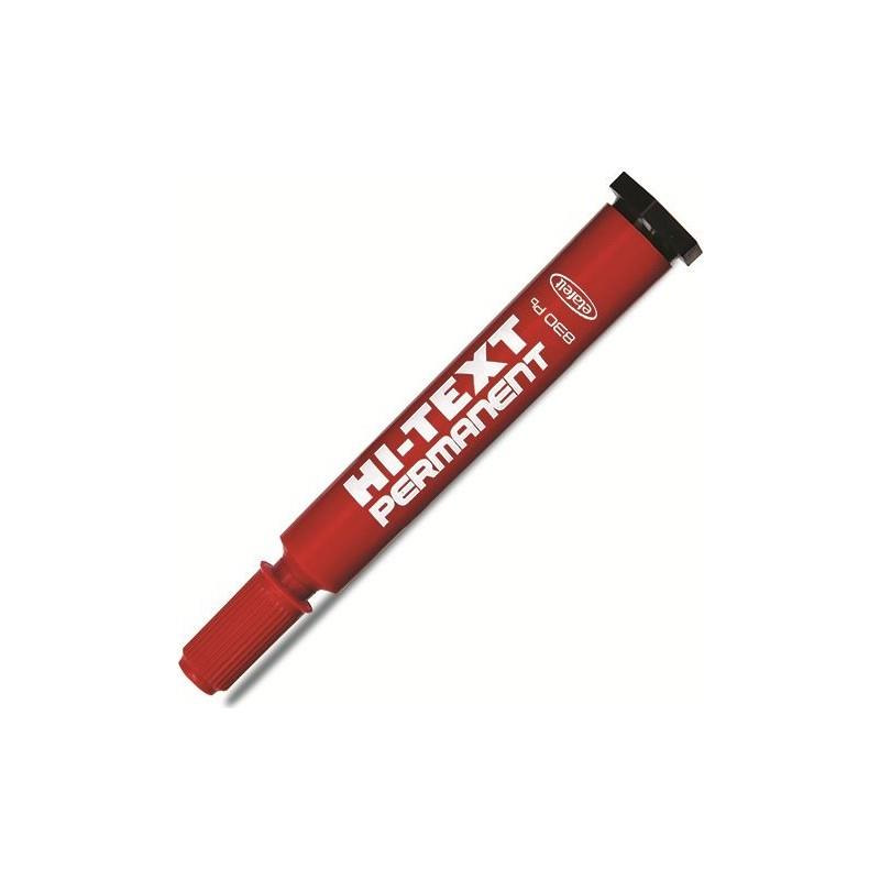 Hi-Text Markör Kesik Uçlu Kırmızı 830PC