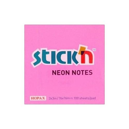 Hopax Stıckn Yapışkanlı Not Kağıdı 100 Yaprak 76x51 Mm Pastel Pembe