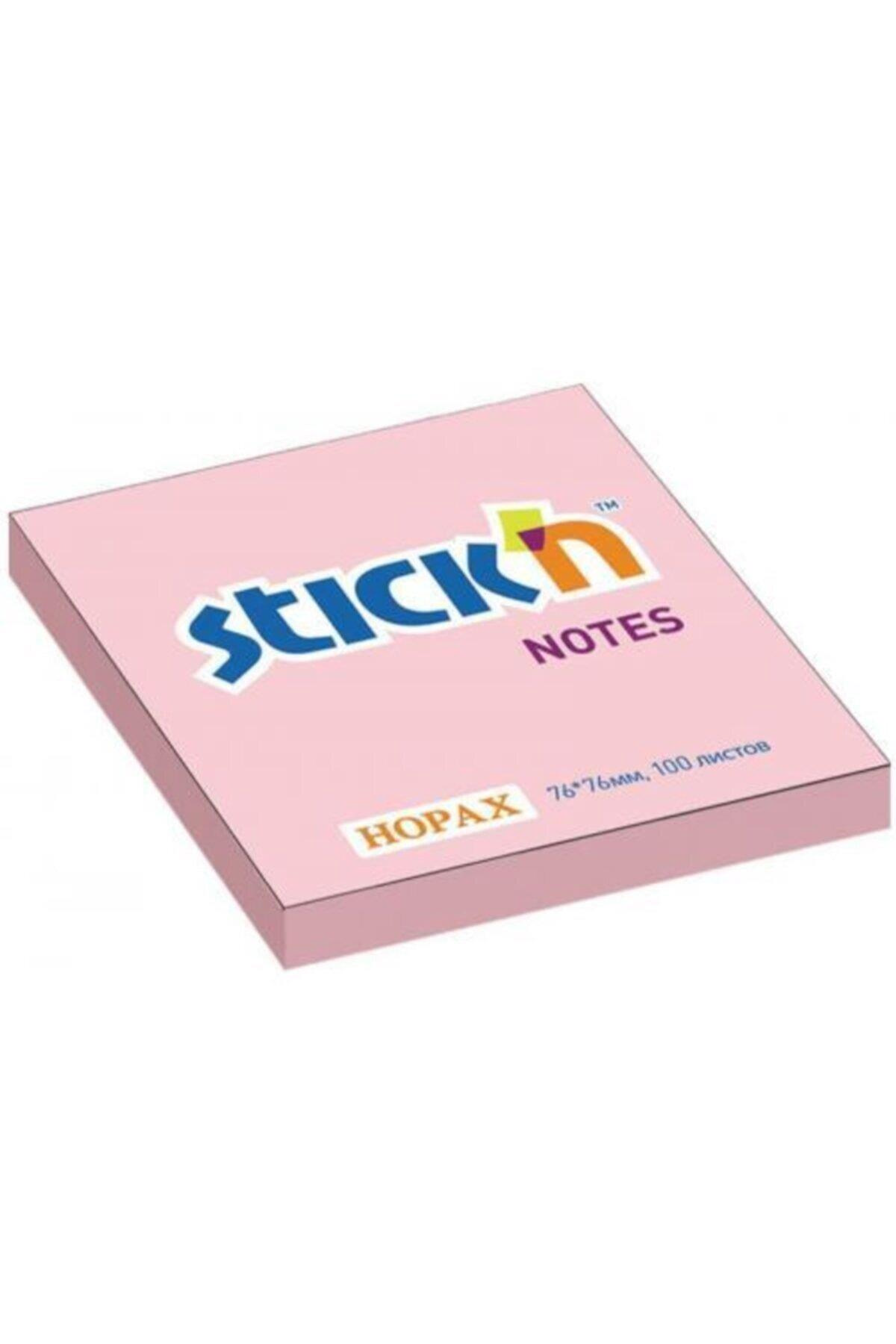 Hopax Stıckn Yapışkanlı Not Kağıdı 100 Yaprak 76x76 Mm Pastel Pembe
