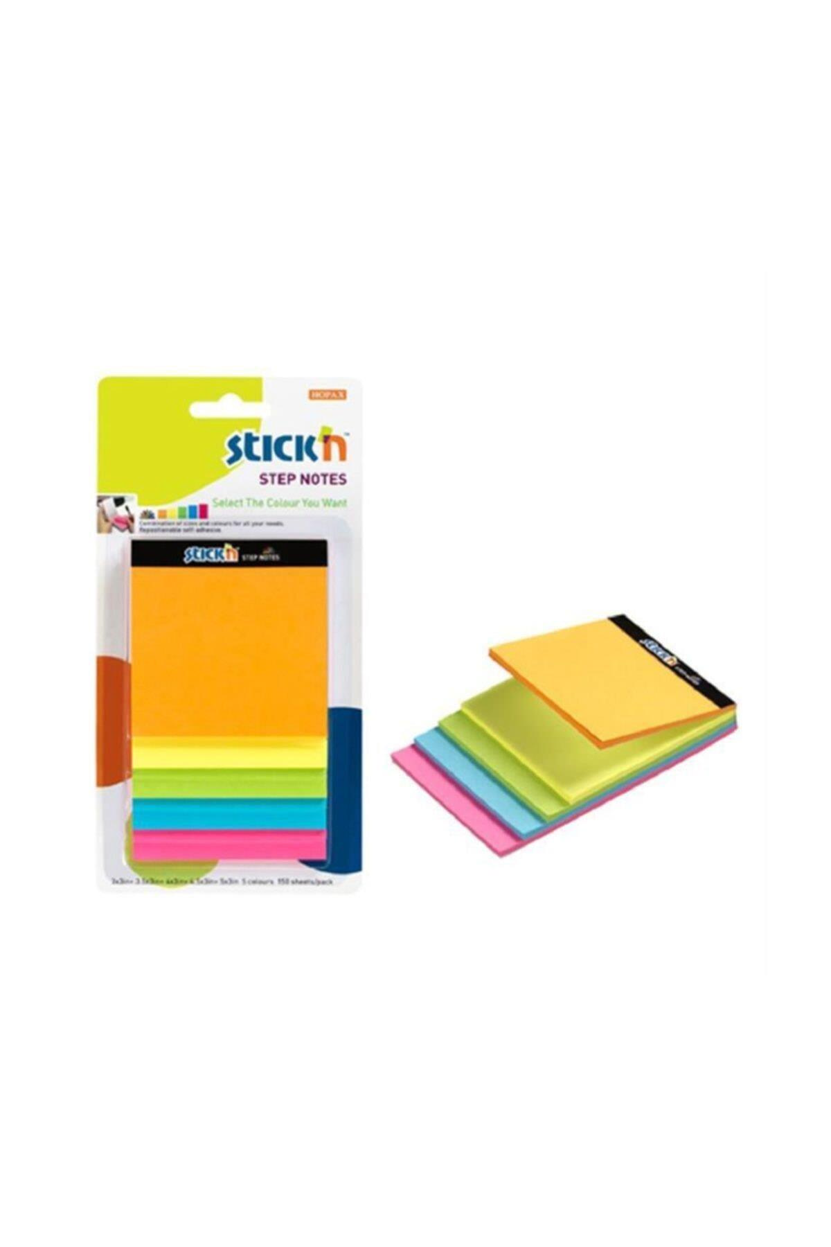 Hopax Stickn Yapışkanlı Not Kağıdı Magic Küp 5 Neon Mix Renk 150 Yaprak
