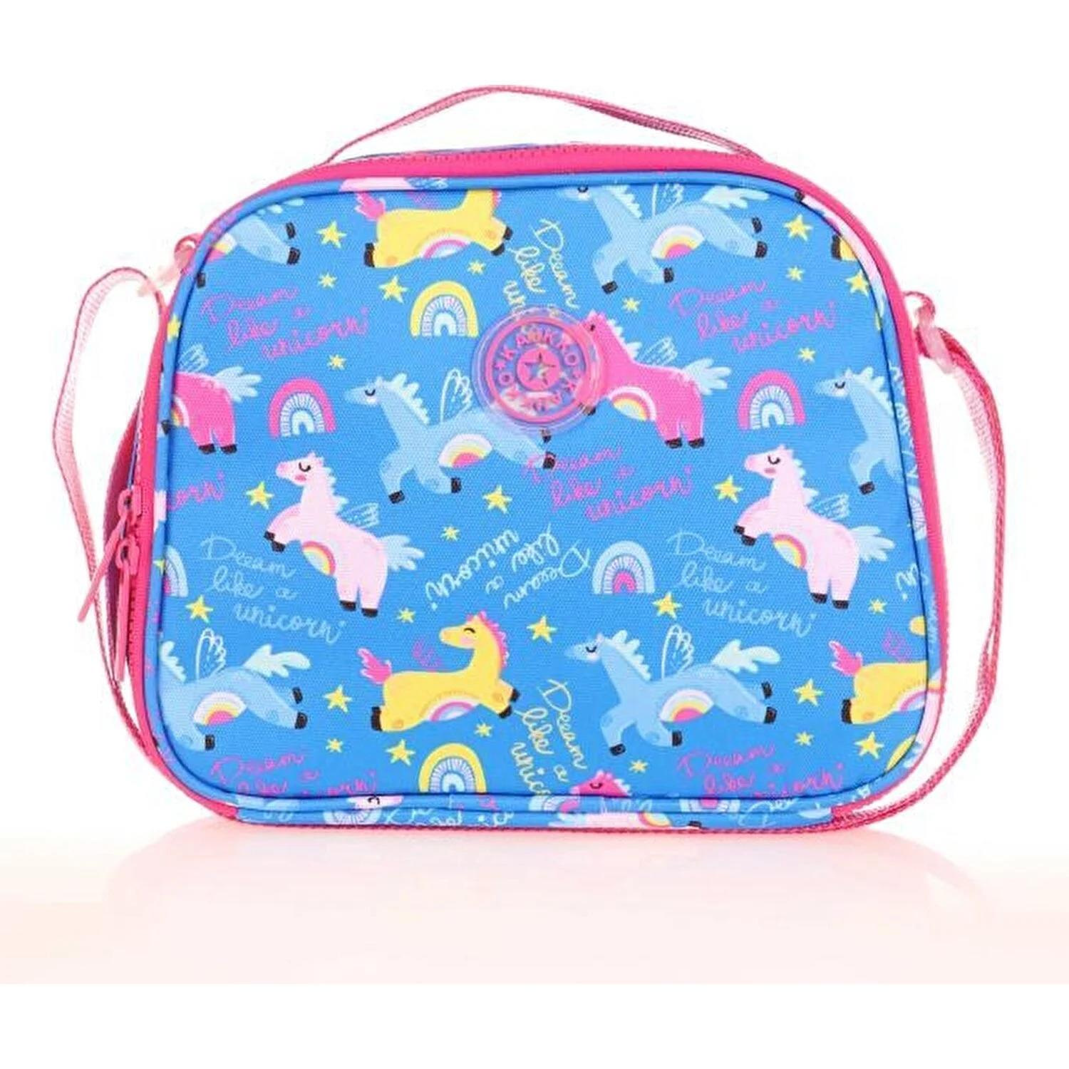 Kaukko Kids Beslenme Çantası Evolution Unicorn Isı Yalıtımlı Termos Beslenme Çantası