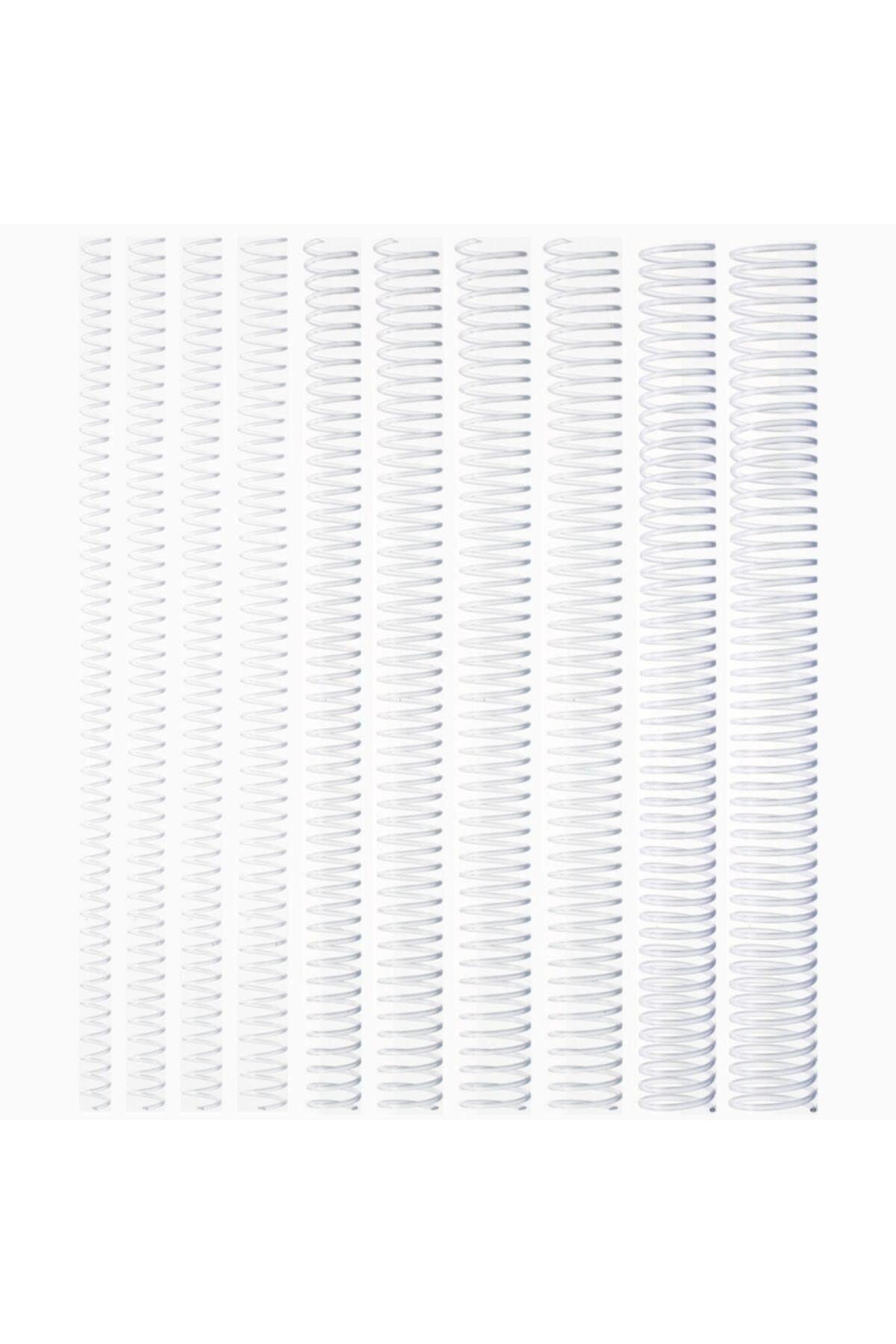 Kayreb Spiral Plastik Helezon 100 LÜ 22 MM Şeffaf (1 Paket 100 Adet)