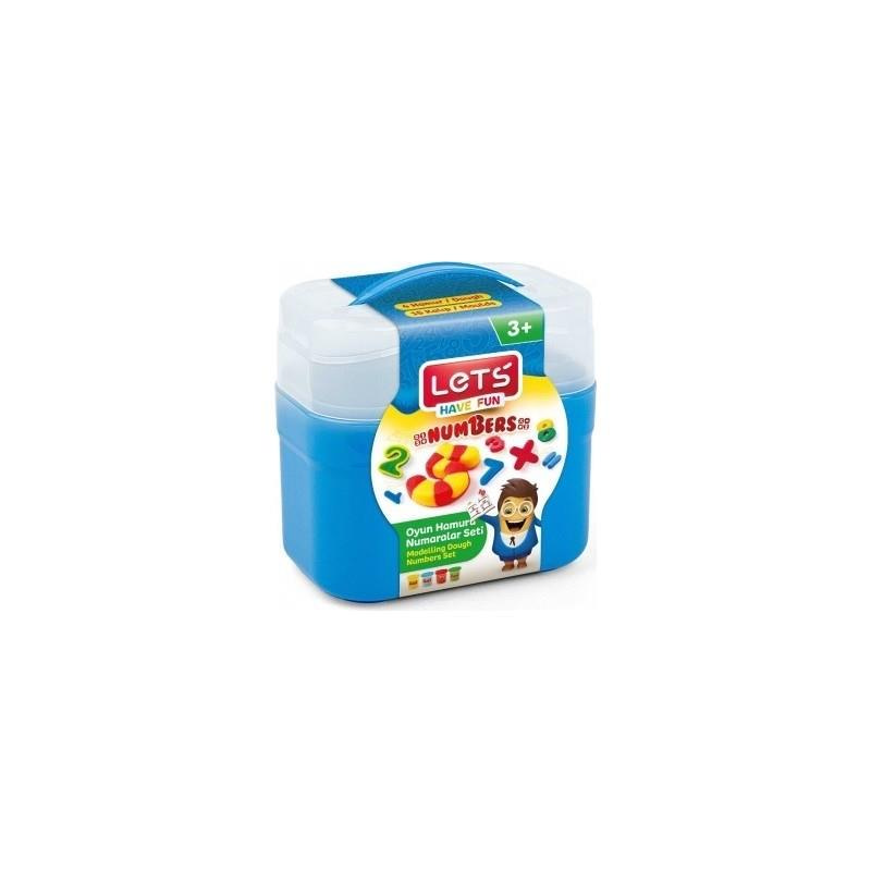 Lets Oyun Hamuru Numaralar Seti 4x75 GR 19 Parça L-8497