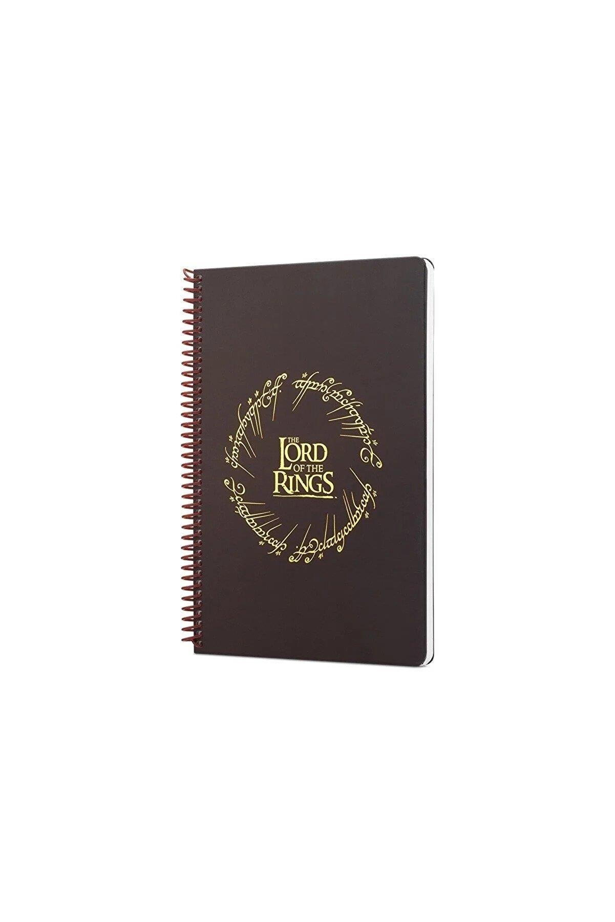 Mabbels The Lord of the Rings Spiralli Defter Kahverengi 80 Yaprak 17x24 Cm