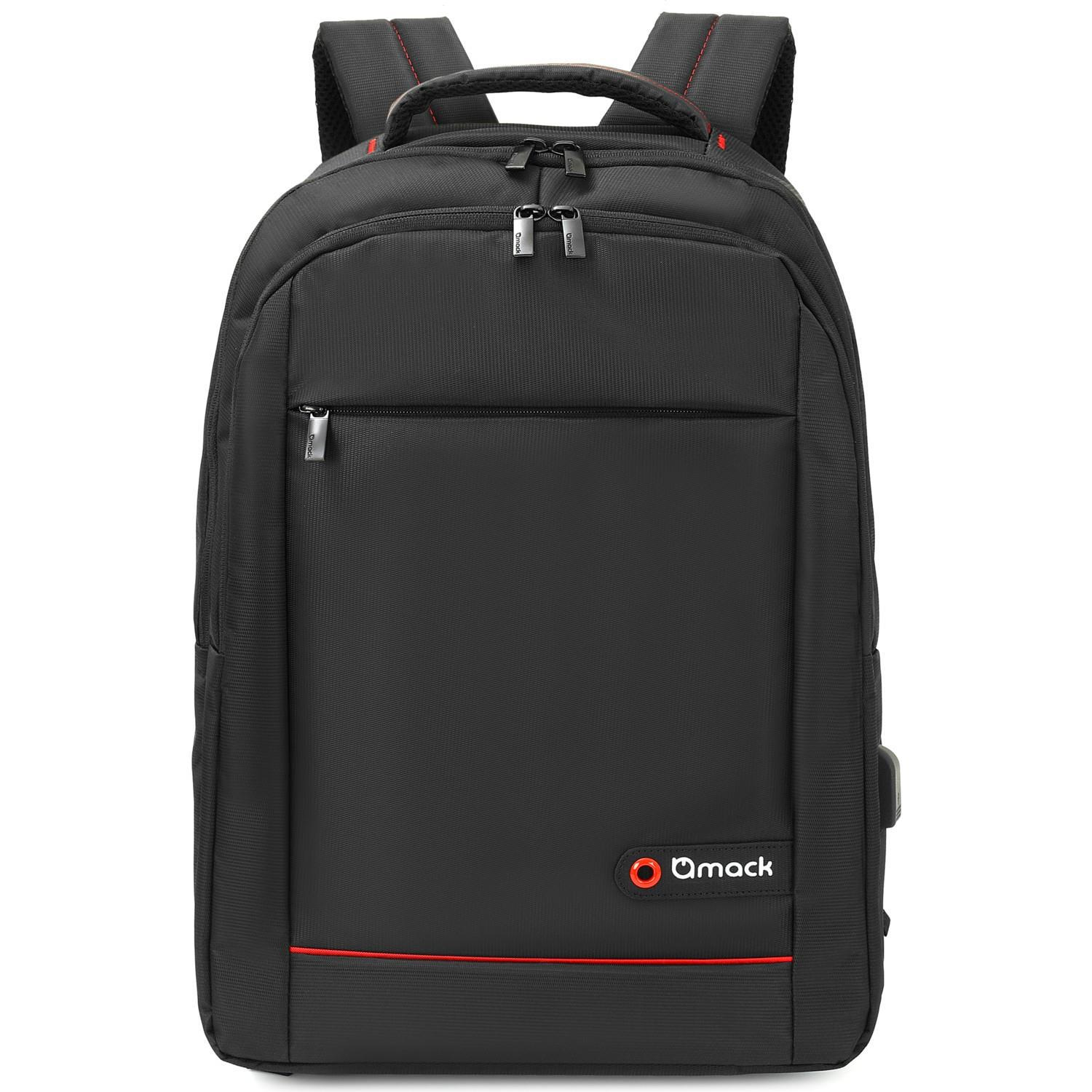 Mack MCC-007 Office USB Girişli Notebook Sırt Çantası Siyah 17.3 Inch