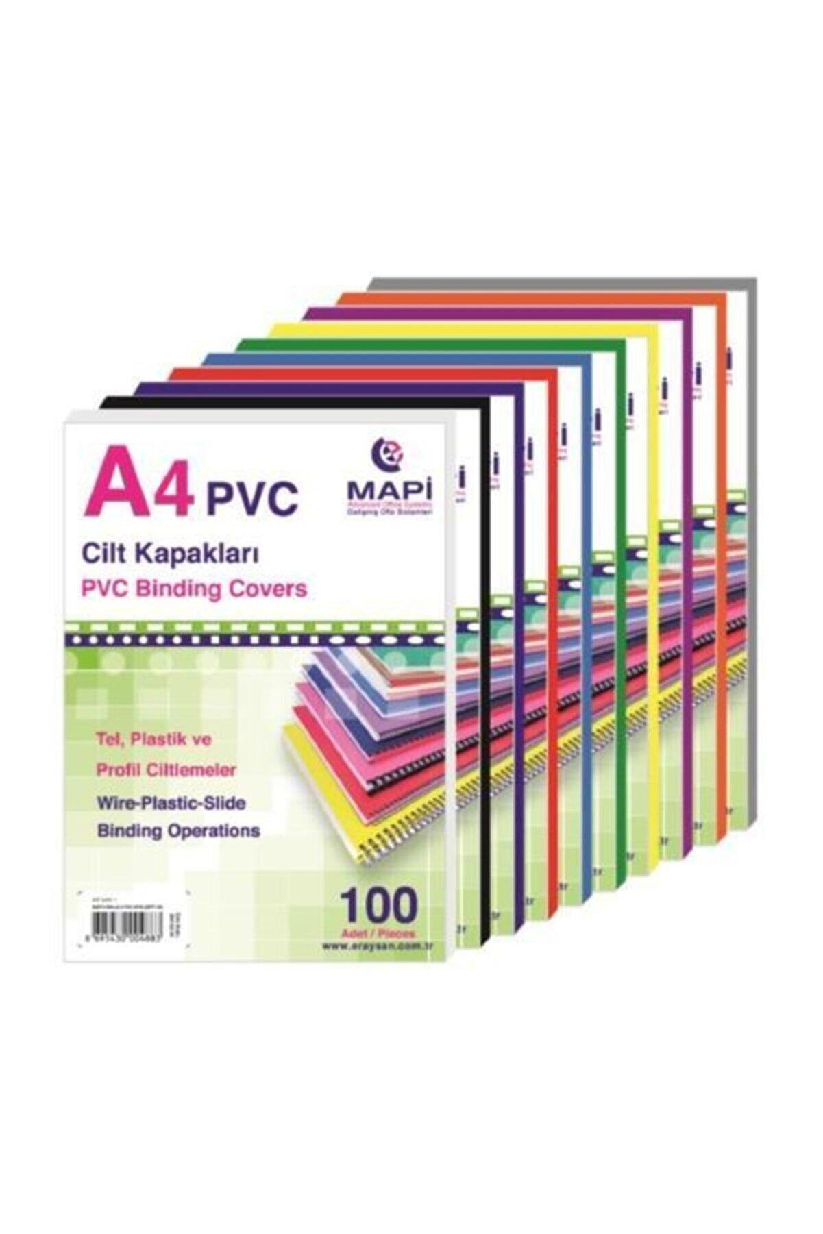 Mapi Cilt Kapağı Plastik Opak A4 160 Micron Siyah (100 Lü Paket)