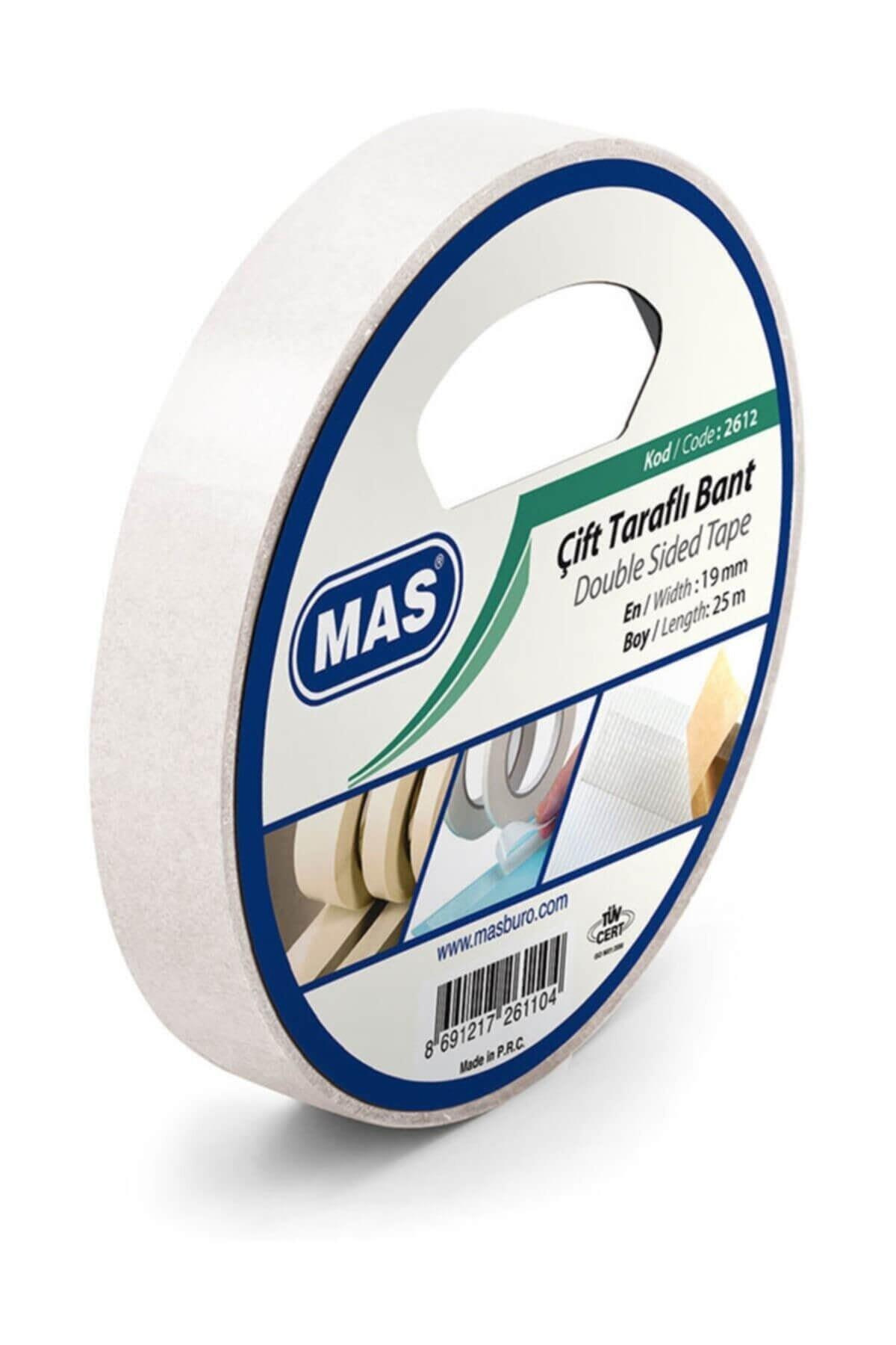 Mas Çift Taraflı Bant 19 mm x 25 Metre