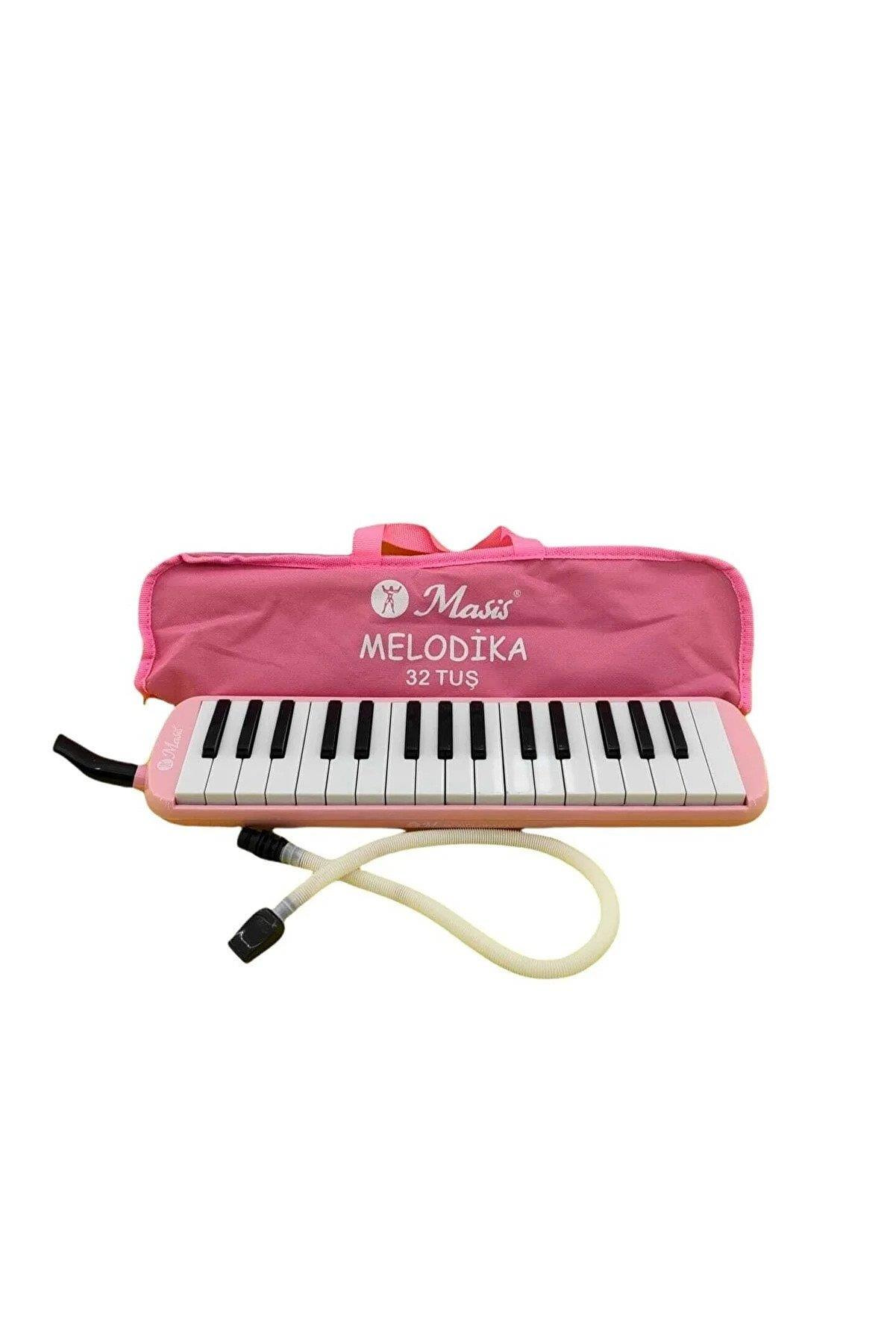 Masis Melodika Çantalı Pastel Renk 32 Tuş Melodika (Karışık Renk 1 Adet)