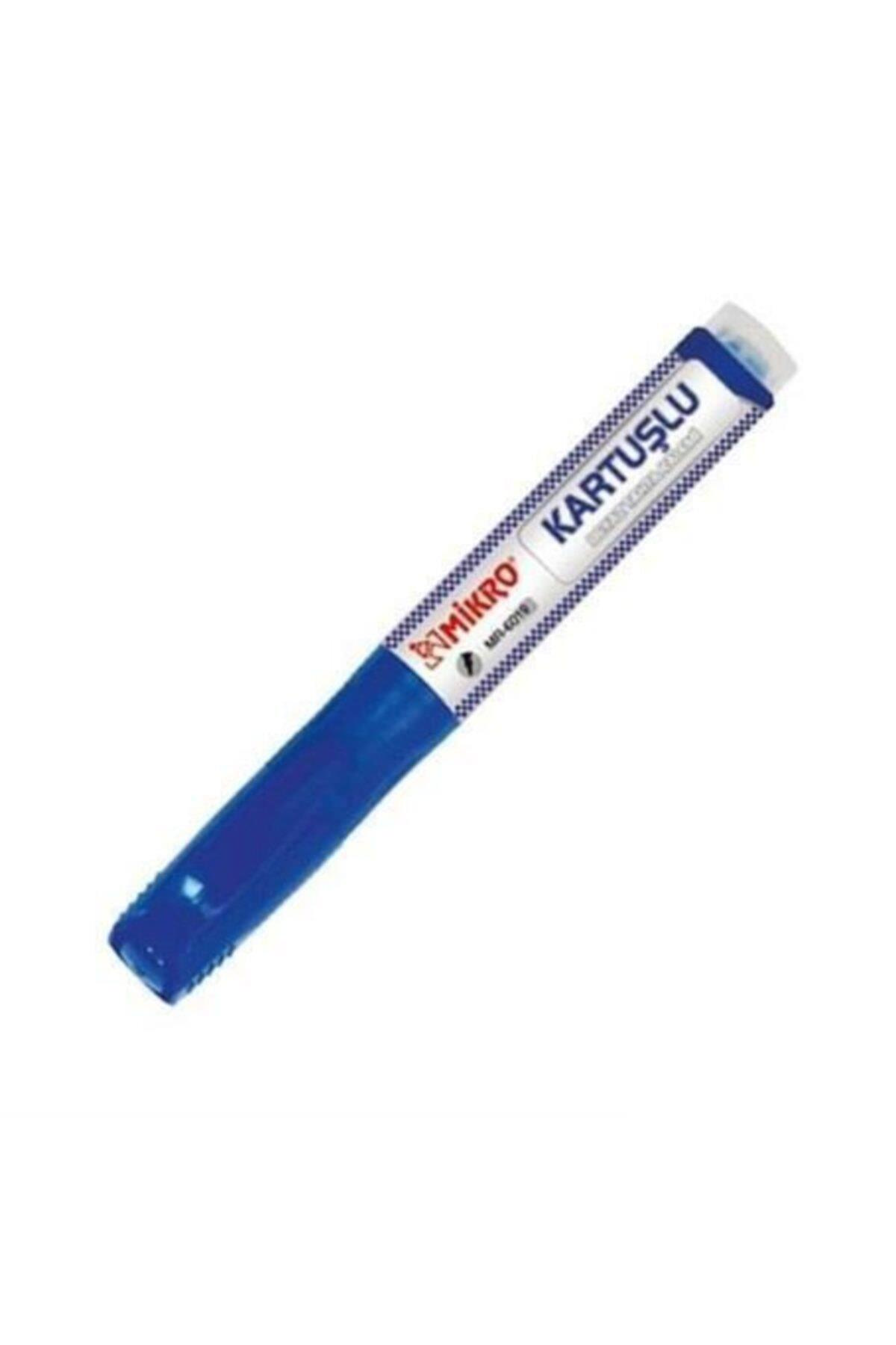 Mikro Kartuşlu Tahta Kalemi Mavi 12 Li (1 Paket 12 Adet)