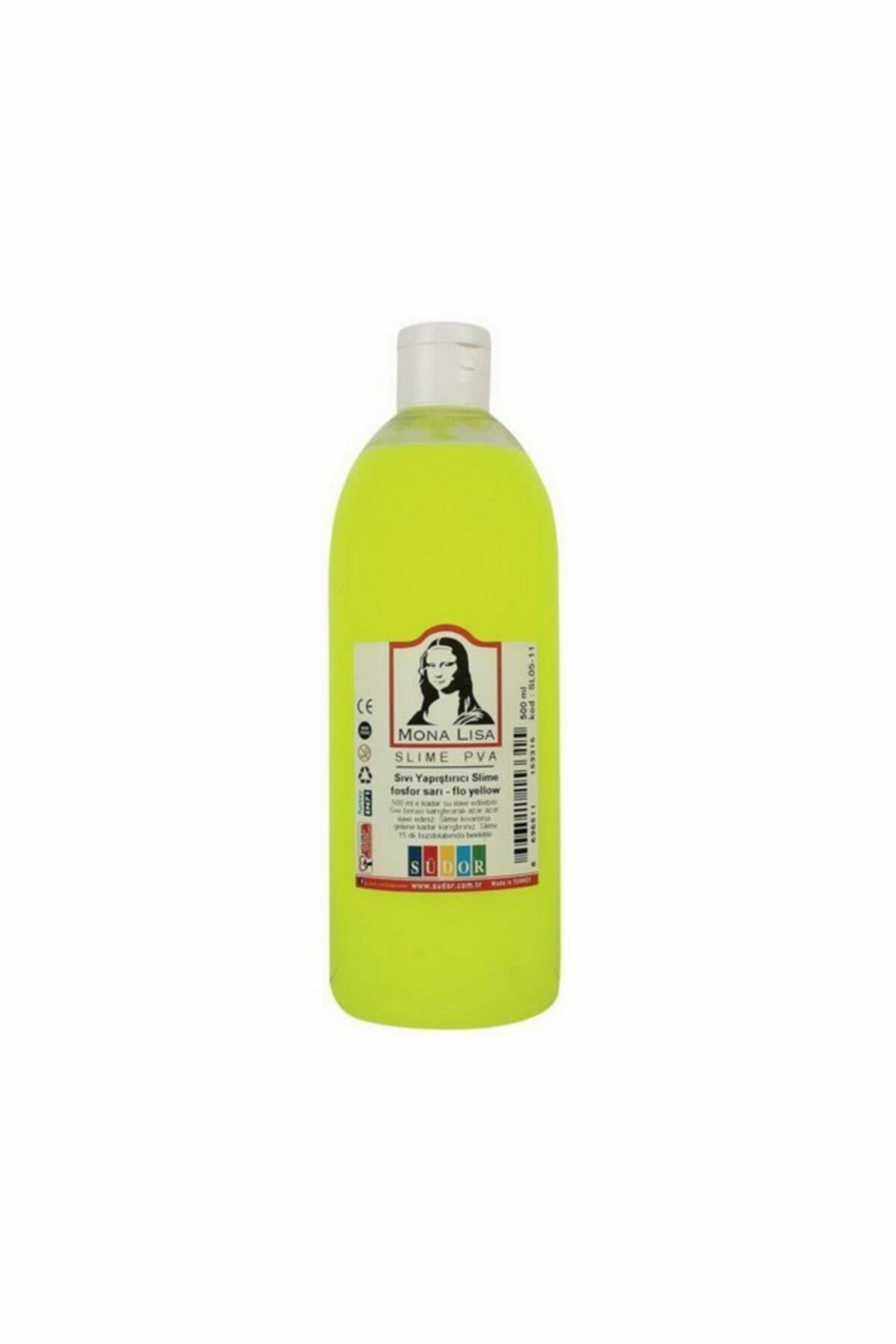 Monalisa Sıvı Yapıştırıcı Slime 500 ML Fosforlu Sarı Slaym Jeli