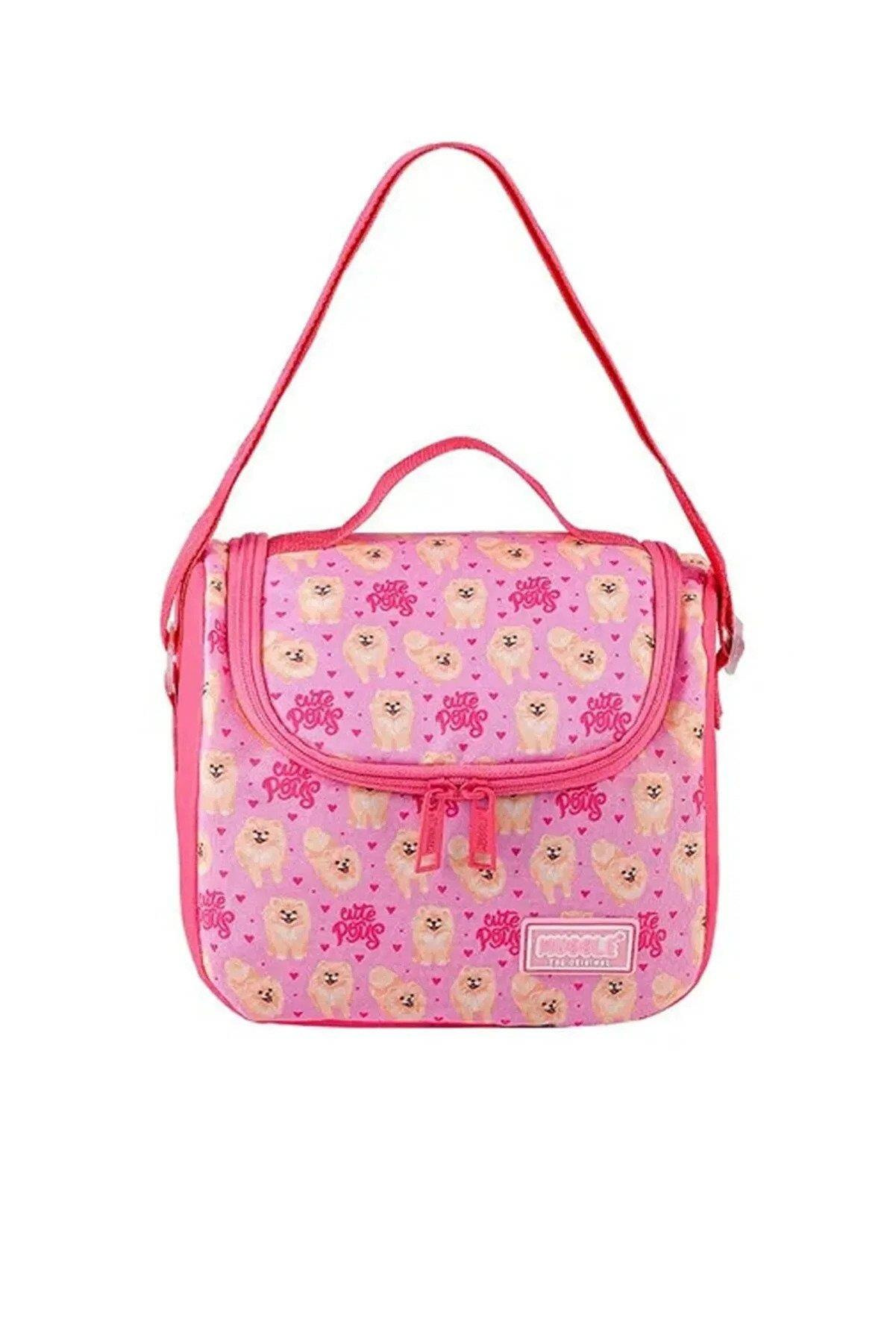 Muggle Beslenme Çantası Cute Patty Pembe Kız Çocuk Beslenme Çantası
