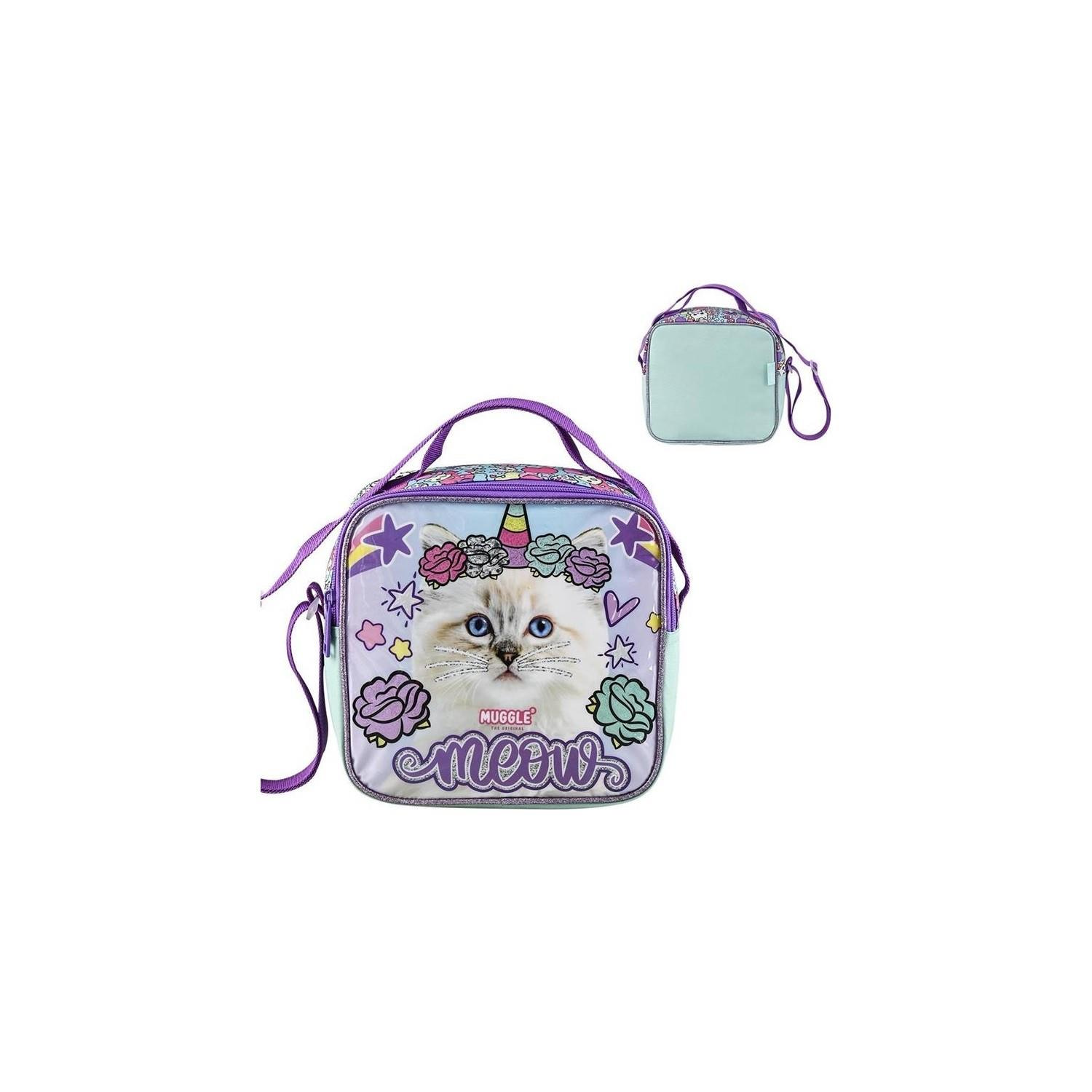 Muggle Beslenme Çantası Pretty Cat Kedi Desenli Beslenme Çantası