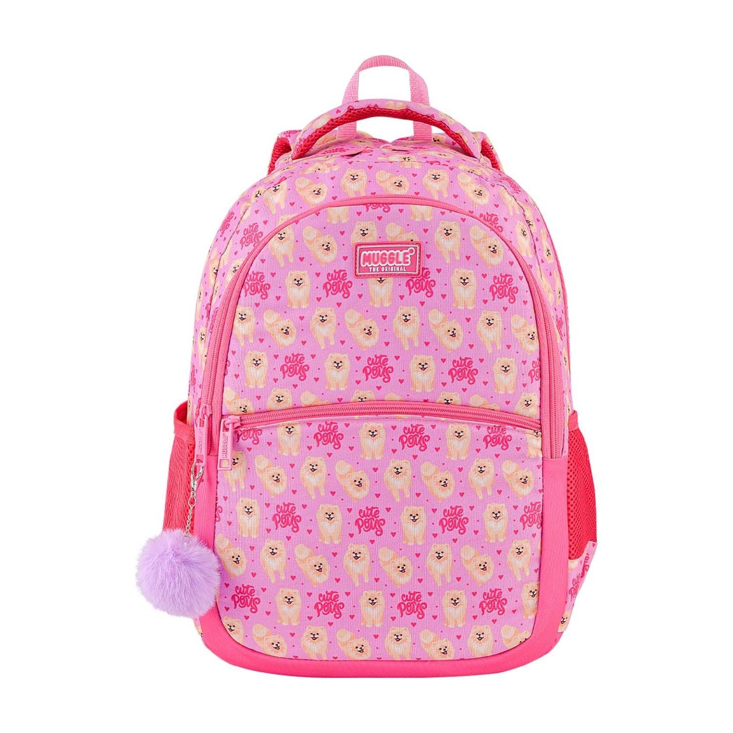 Muggle Okul Çantası Cute Patty Pembe Kız Çocuk İlkokul Sırt Çantası