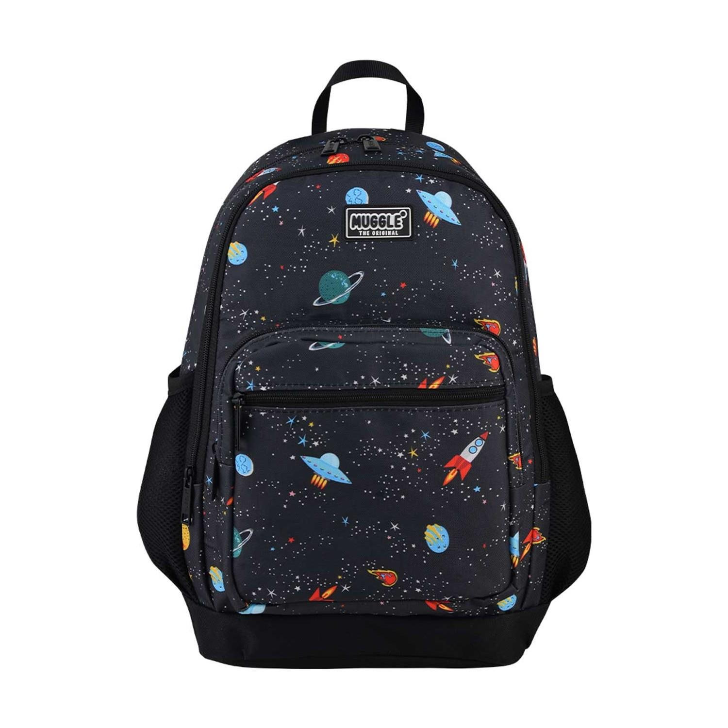 Muggle Okul Çantası Galaxy Siyah İlkokul Sırt Çantası
