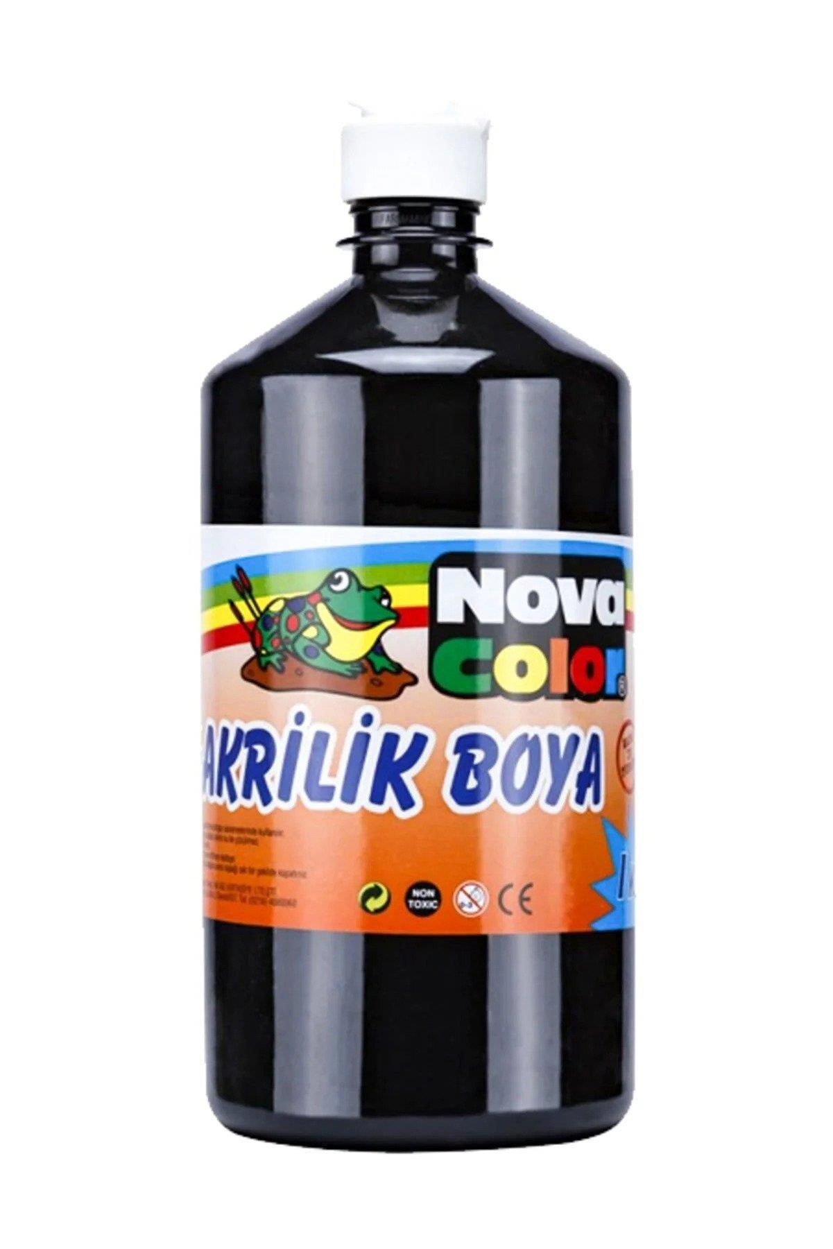 Nova Color Akrilik Boya 1 KG Siyah Akrilik Boya