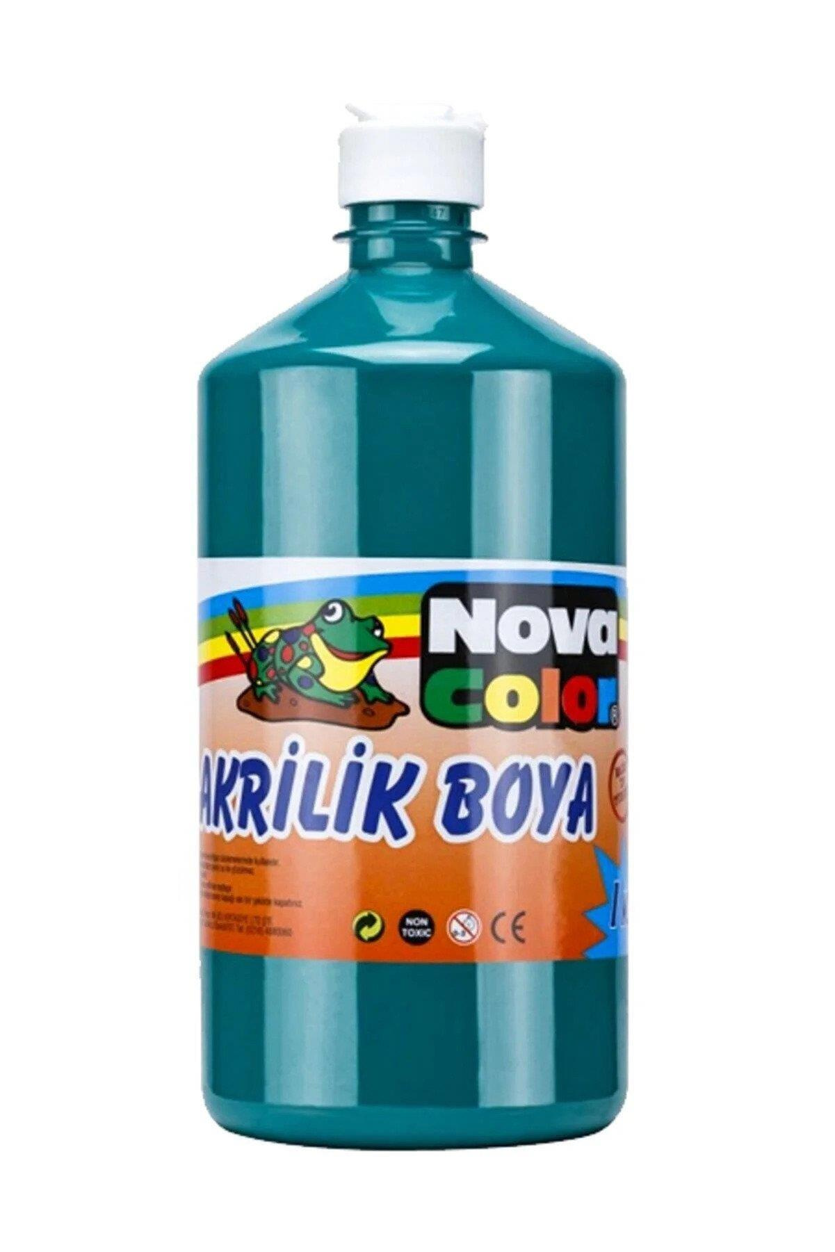 Nova Color Akrilik Boya 1 KG Yeşil Akrilik Boya