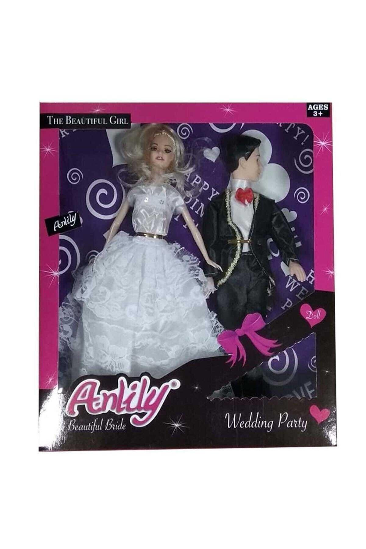 Oydaş Kutulu Anlily Gelin Damat Bebek Set