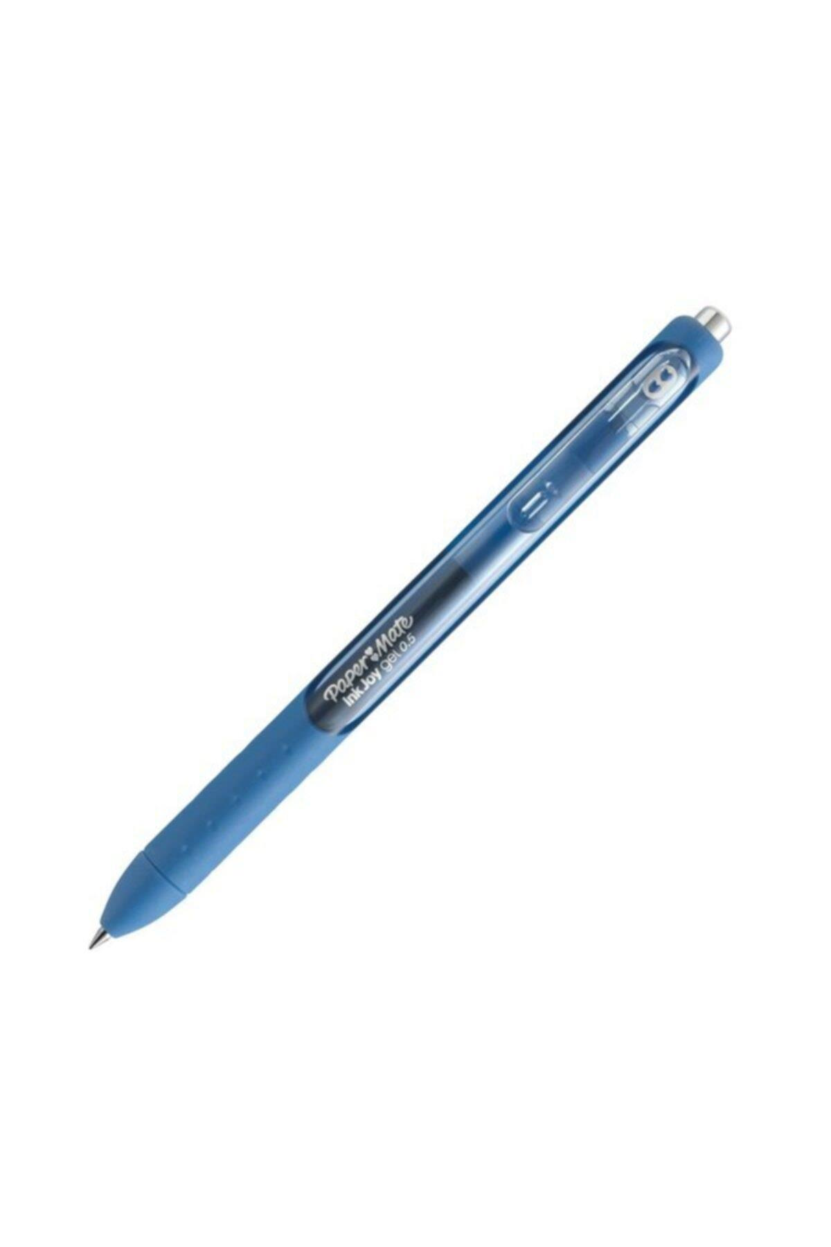 Paper Mate 1957054 Inkjoy Üstten Basmalı Jel Tükenmez Kalem Mavi x 12 Li Paket