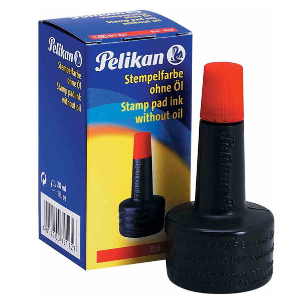 Pelikan Istampa Mürekkebi 28 ML Kırmızı Istampa Mürekkebi