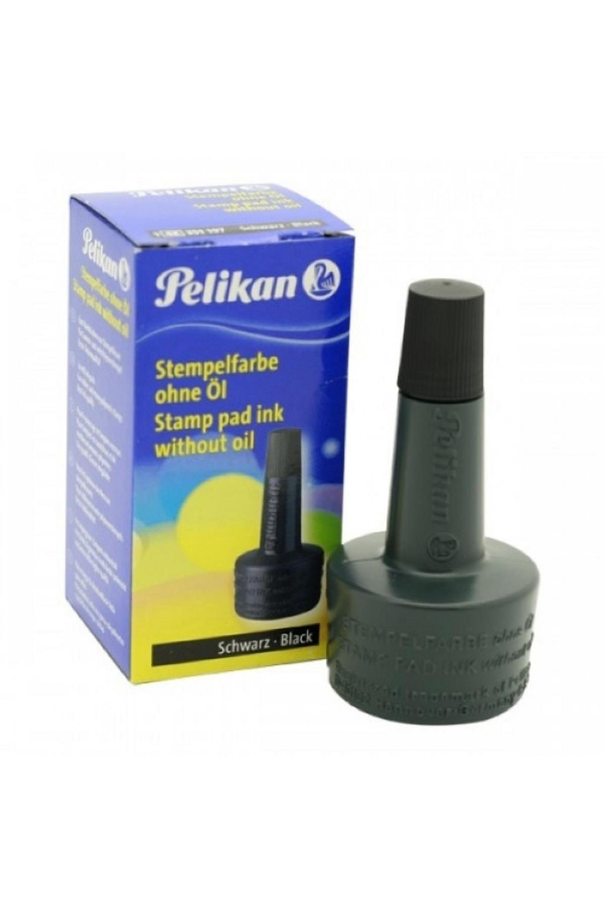 Pelikan Istampa Mürekkebi 28 ML Siyah Istampa Mürekkebi (10 Lu Paket)