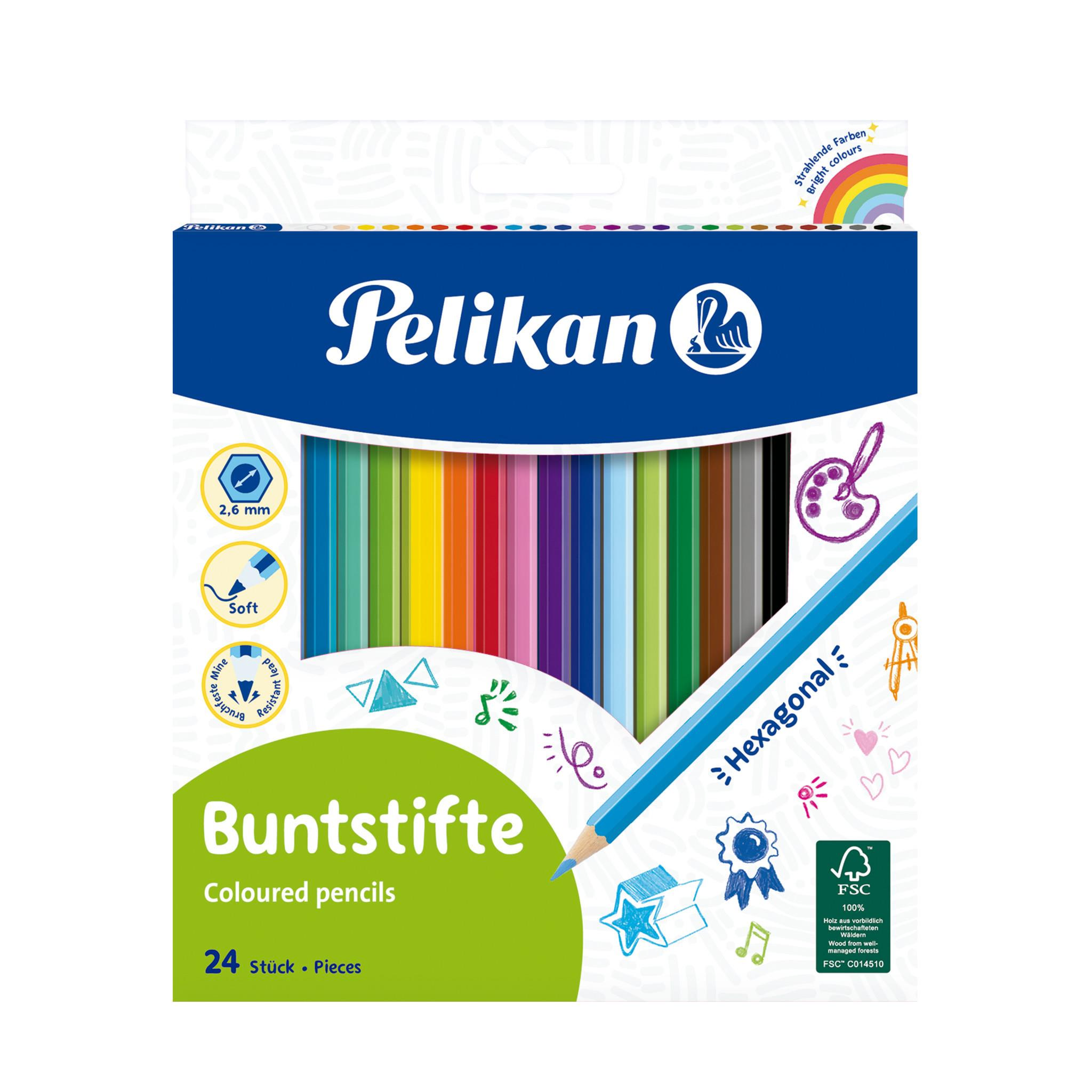 Pelikan Kuru Boya Kalemi 24 Renk Kuru Boya