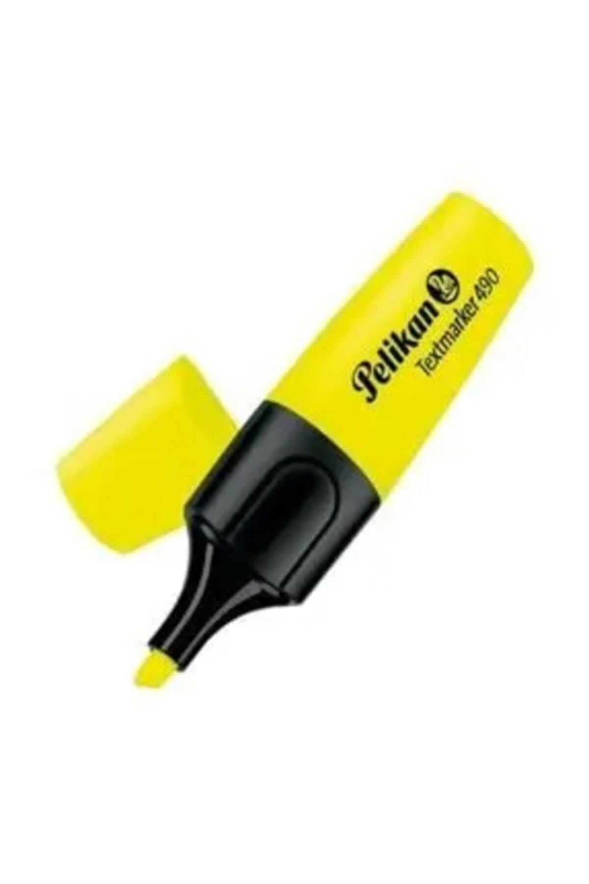 Pelikan Sarı Fosforlu Kalem İşaret Kalemi 1-5 mm (10 Lu Paket)