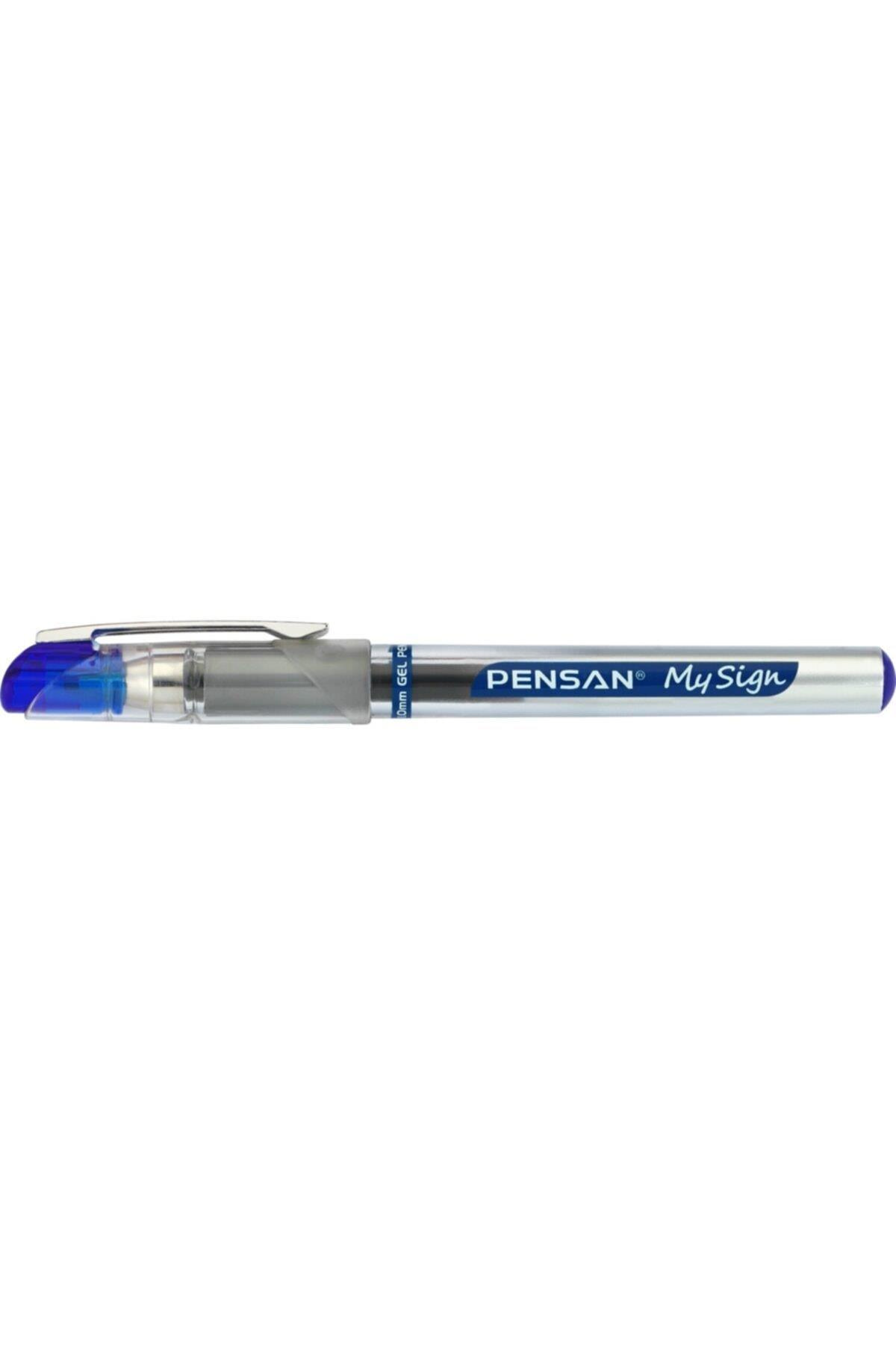 Pensan 6030 My-Sign Bilye Uçlu İmza Kalemi 1.0mm Mavi 12 Li Paket