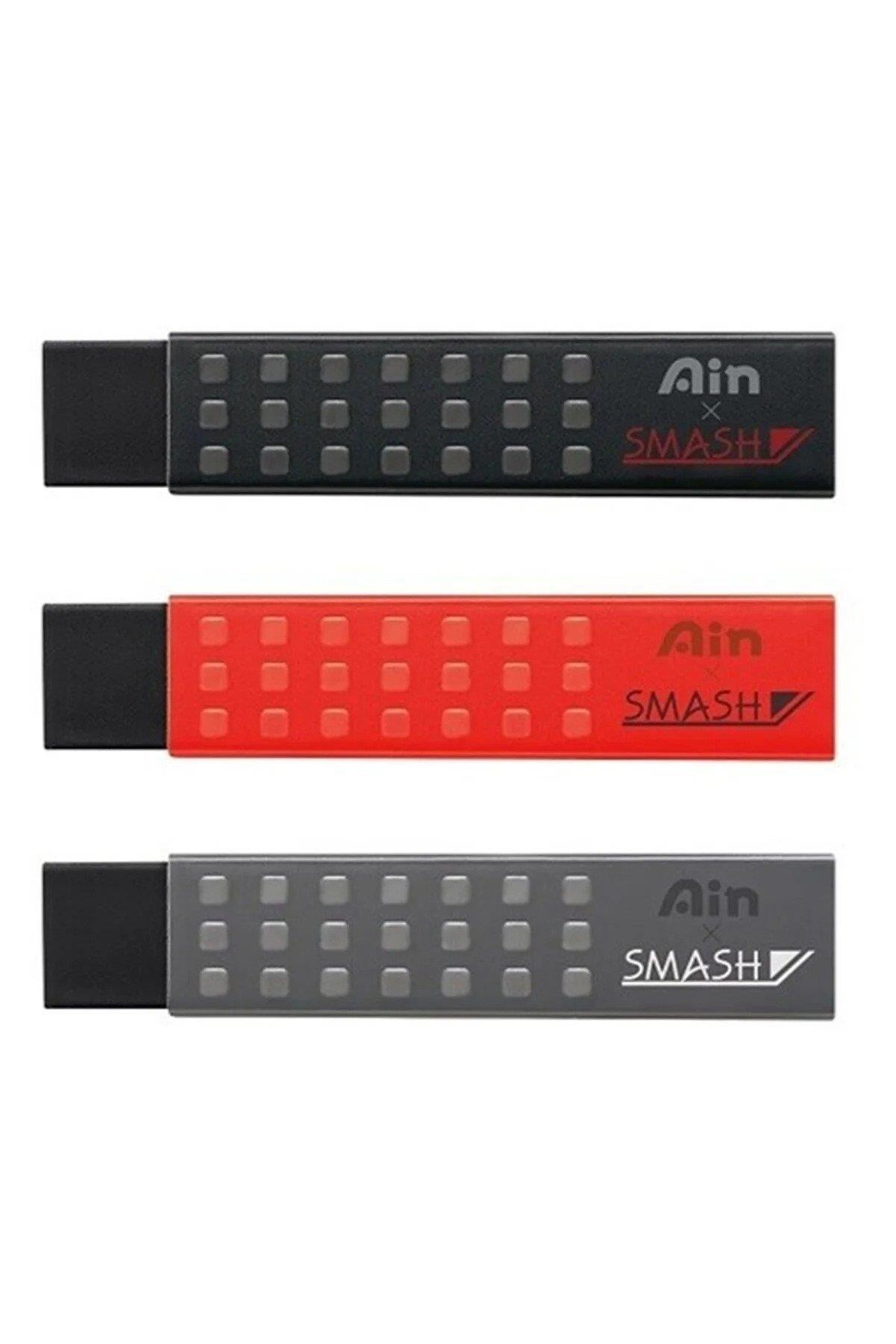 Pentel ZETH17SMB Hi-Polymer Ain X Smash Limited Design Plastik Siyah Silgi 30 Lu Paket