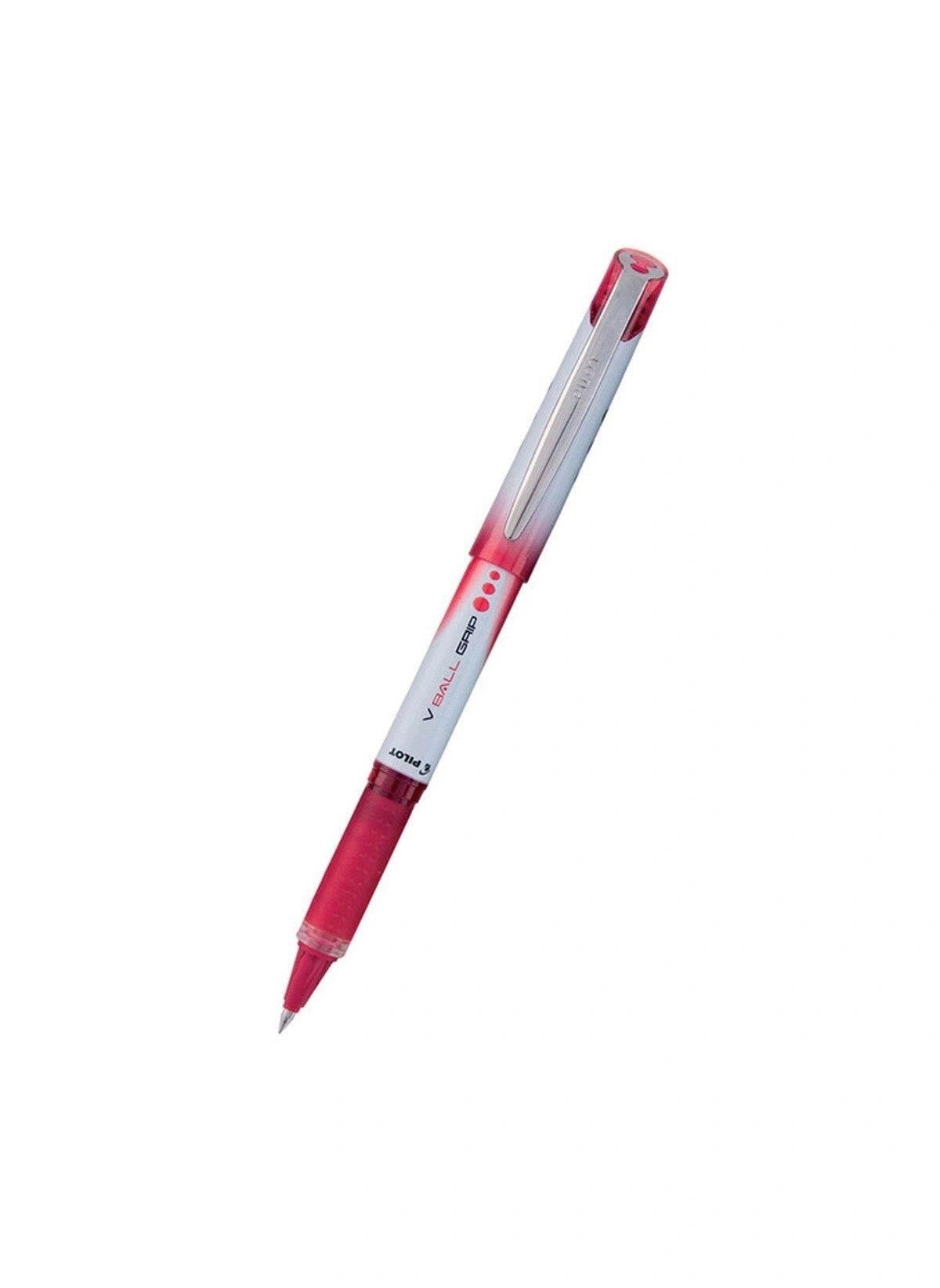 Pilot Roller Kalem V-Ball Grip 0.5 MM Kırmızı Roller Kalem (12 Li Paket)