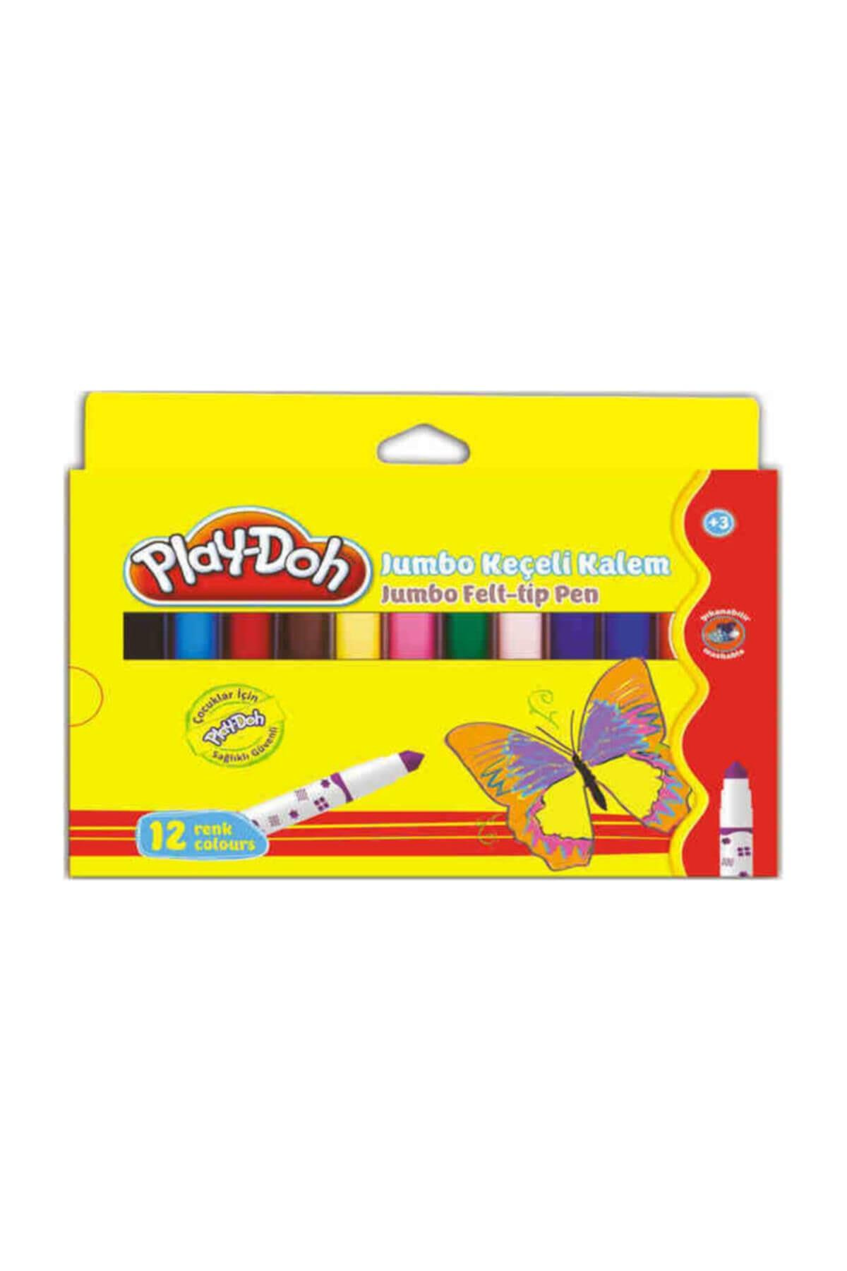 Play-Doh Keçeli Boya Kalemi Jumbo 12 Renk PLAY-KE010