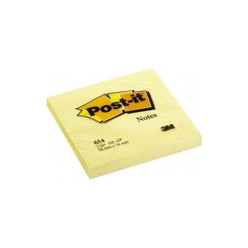 Post-it Yapışkanlı Not Kağıdı 100 Yaprak 76x76 Sarı 654