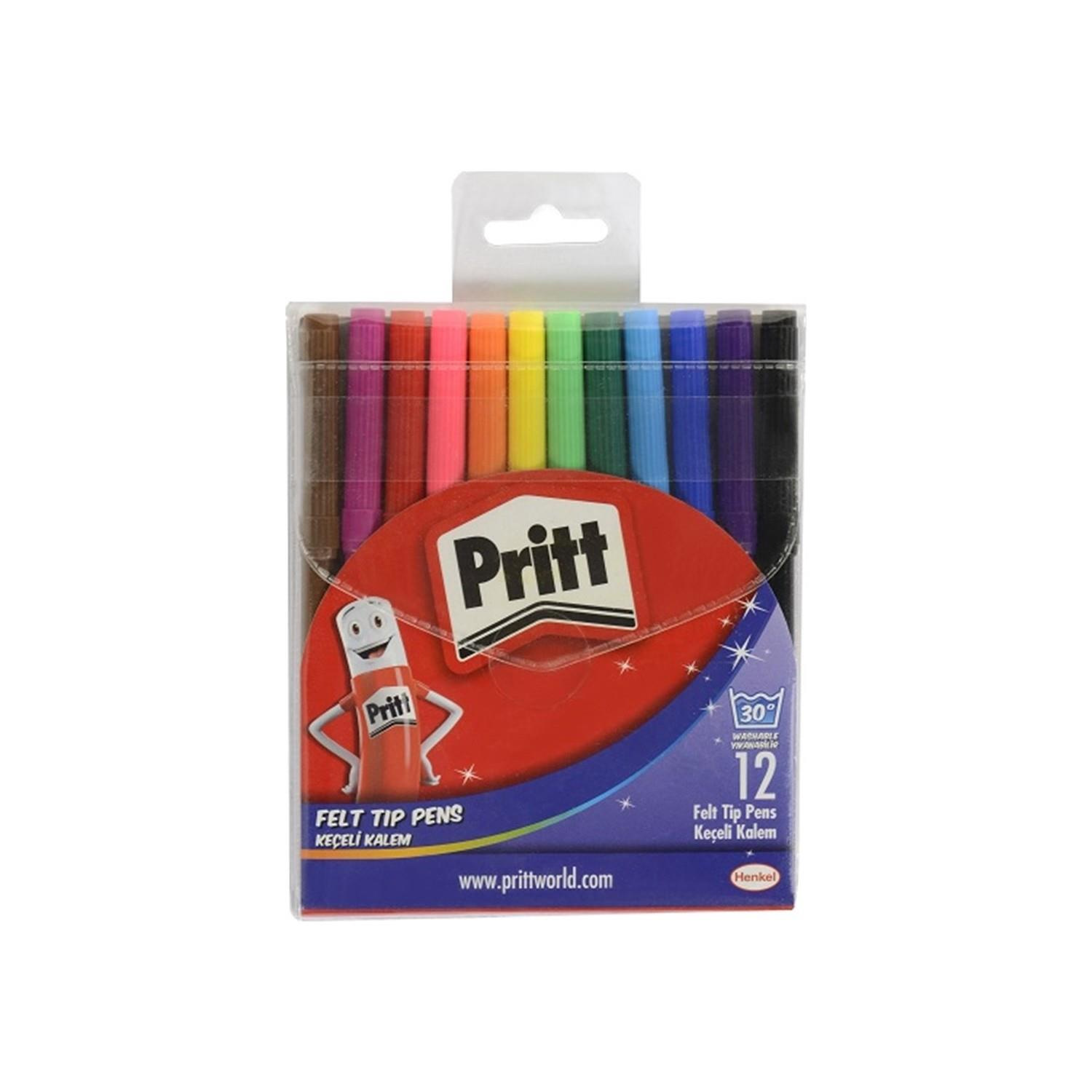 Pritt Keçeli Boya Kalemi 12 Renk Keçeli Kalem