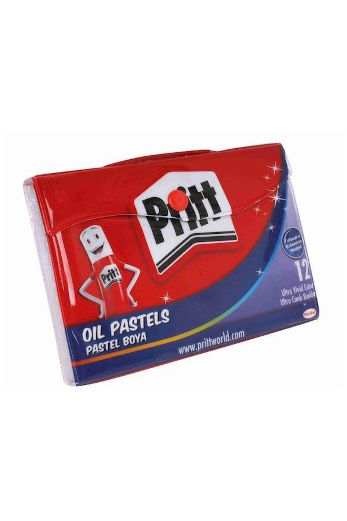 Pritt Pastel Boya Çantalı 12 Renk Çantalı Pastel Boya