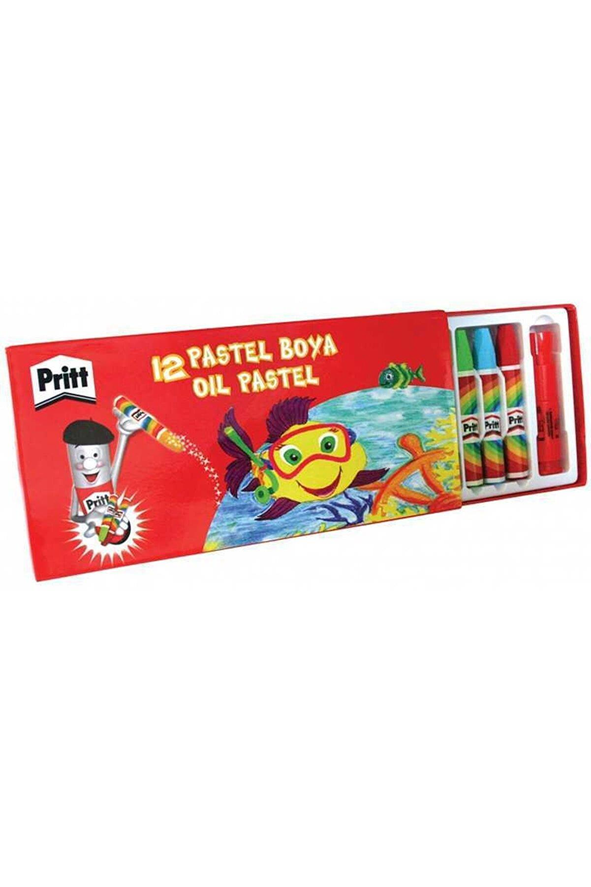 Pritt Pastel Boya Karton Kutu 12 Renk Pastel Boya