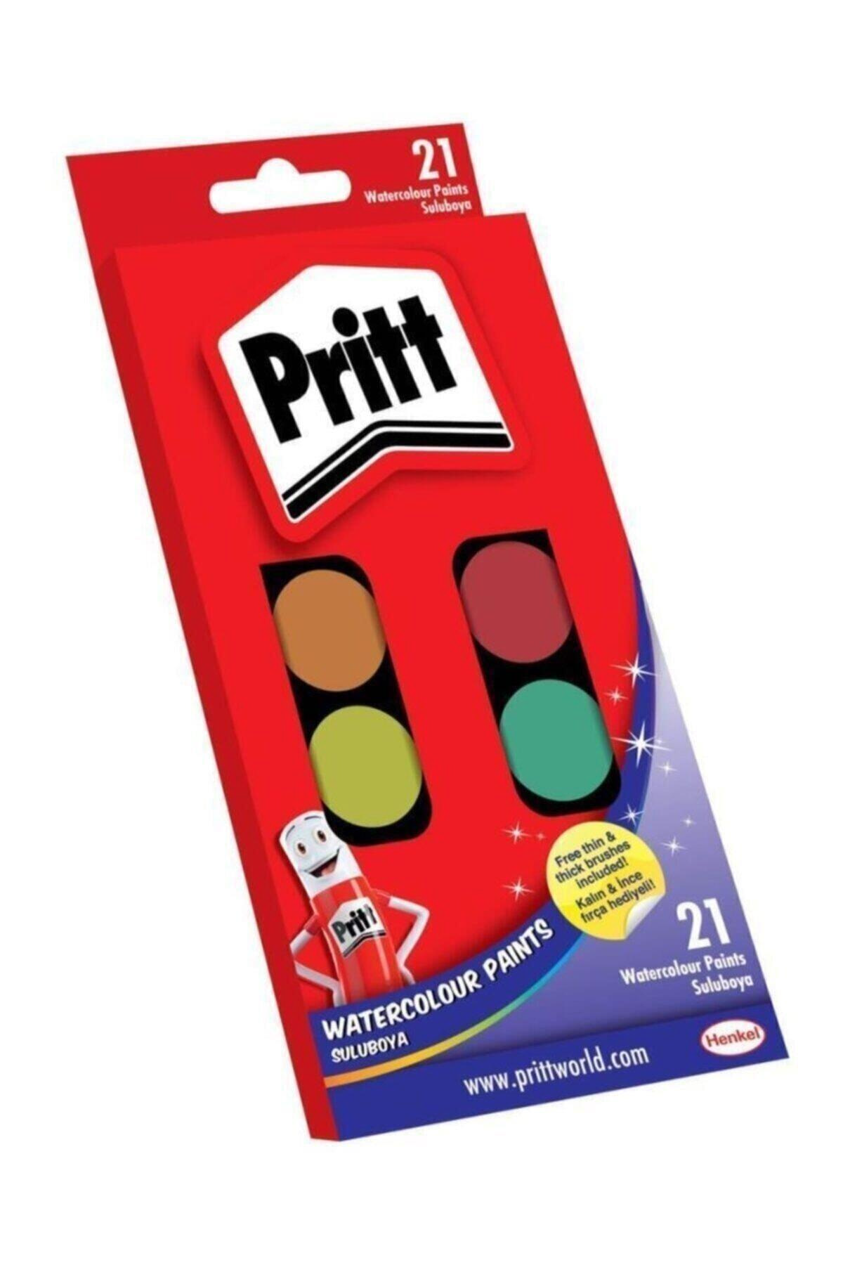 Pritt Sulu Boya Büyük Boy 21 Renk Sulu Boya