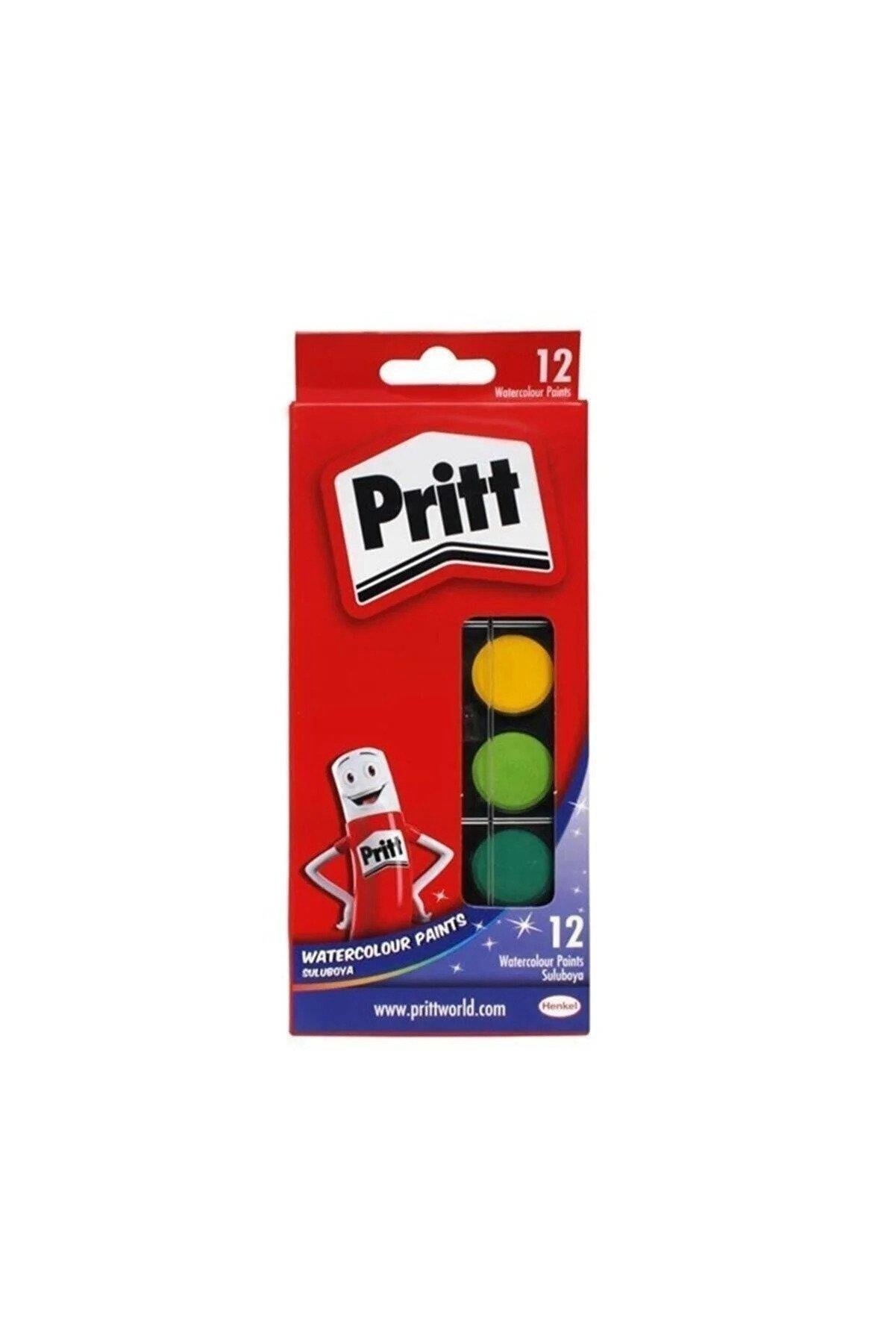Pritt Sulu Boya Küçük Boy 12 Renk Sulu Boya Küçük Boy