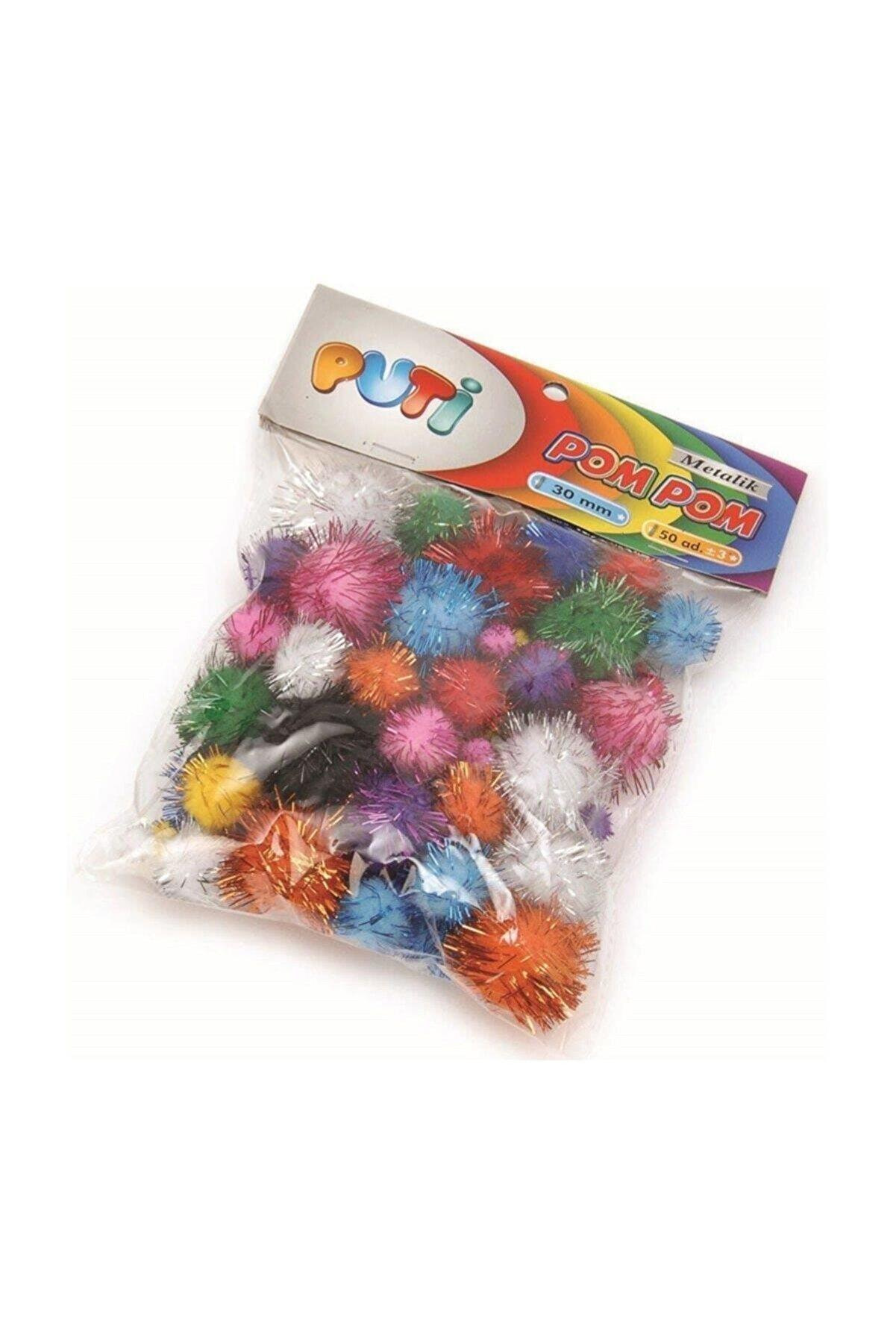 Puti Pom Pom 30 Mm Metalik