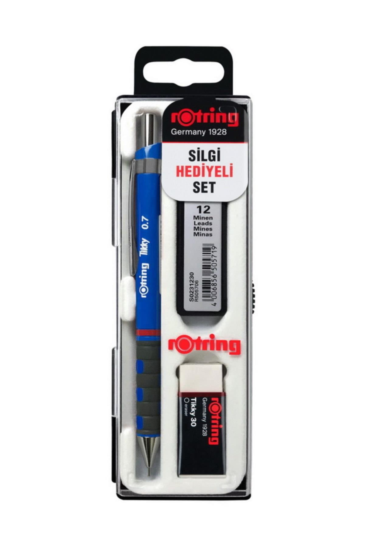 Rotring Okul Seti Versatil+Min Silgi Hediyeli 0.7 MM Mavi RO-KK07-07M