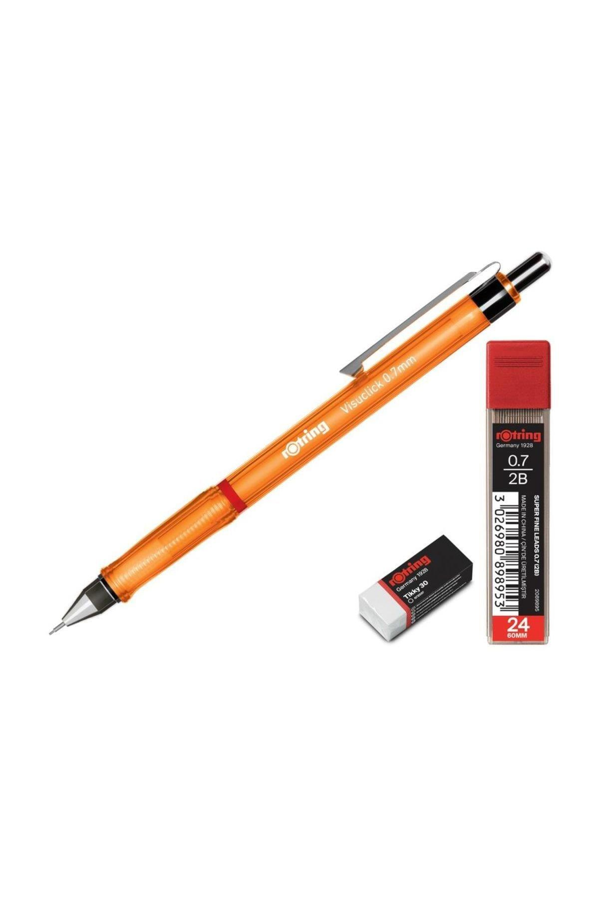 Rotring Okul Seti Visuclick Versatil + Uç Silgi 0.7 MM Turuncu