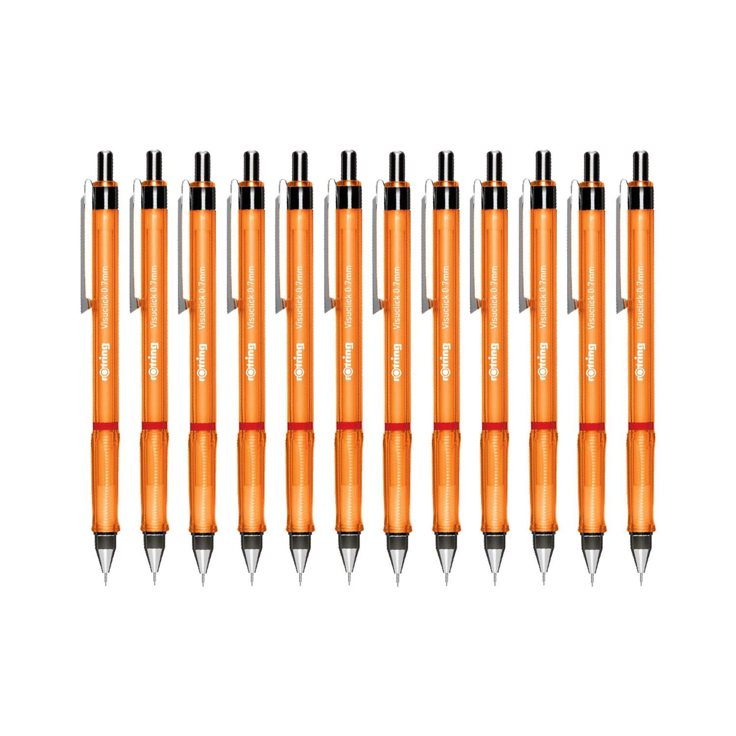 Rotring Versatil Kalem Visuclick 0.7 MM Turuncu Uçlu Kalem (12 Li Paket)