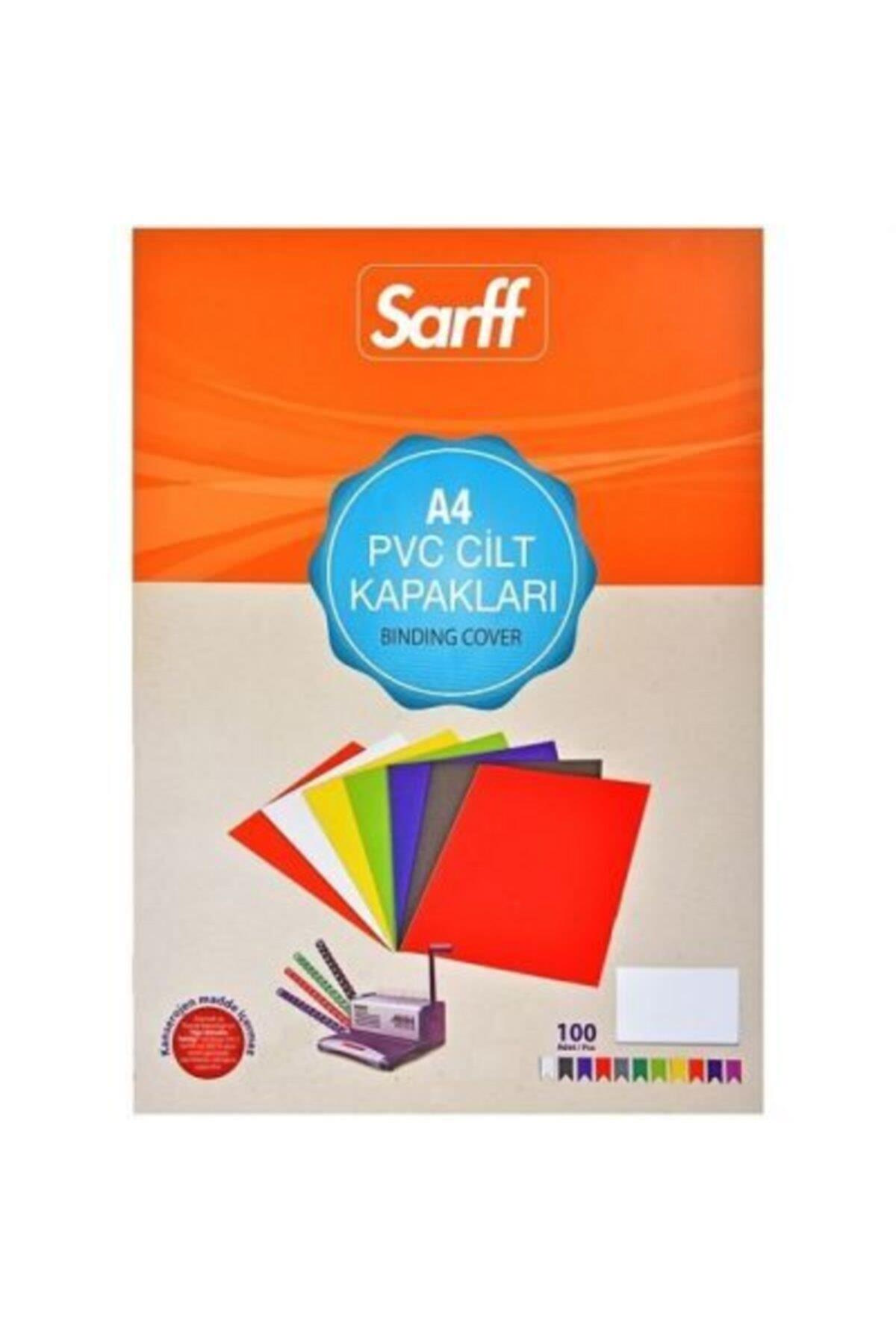 SARFF A-4 Cilt Kapağı 160 Micron Beyaz 100 Lü (1 Paket 100 Adet)