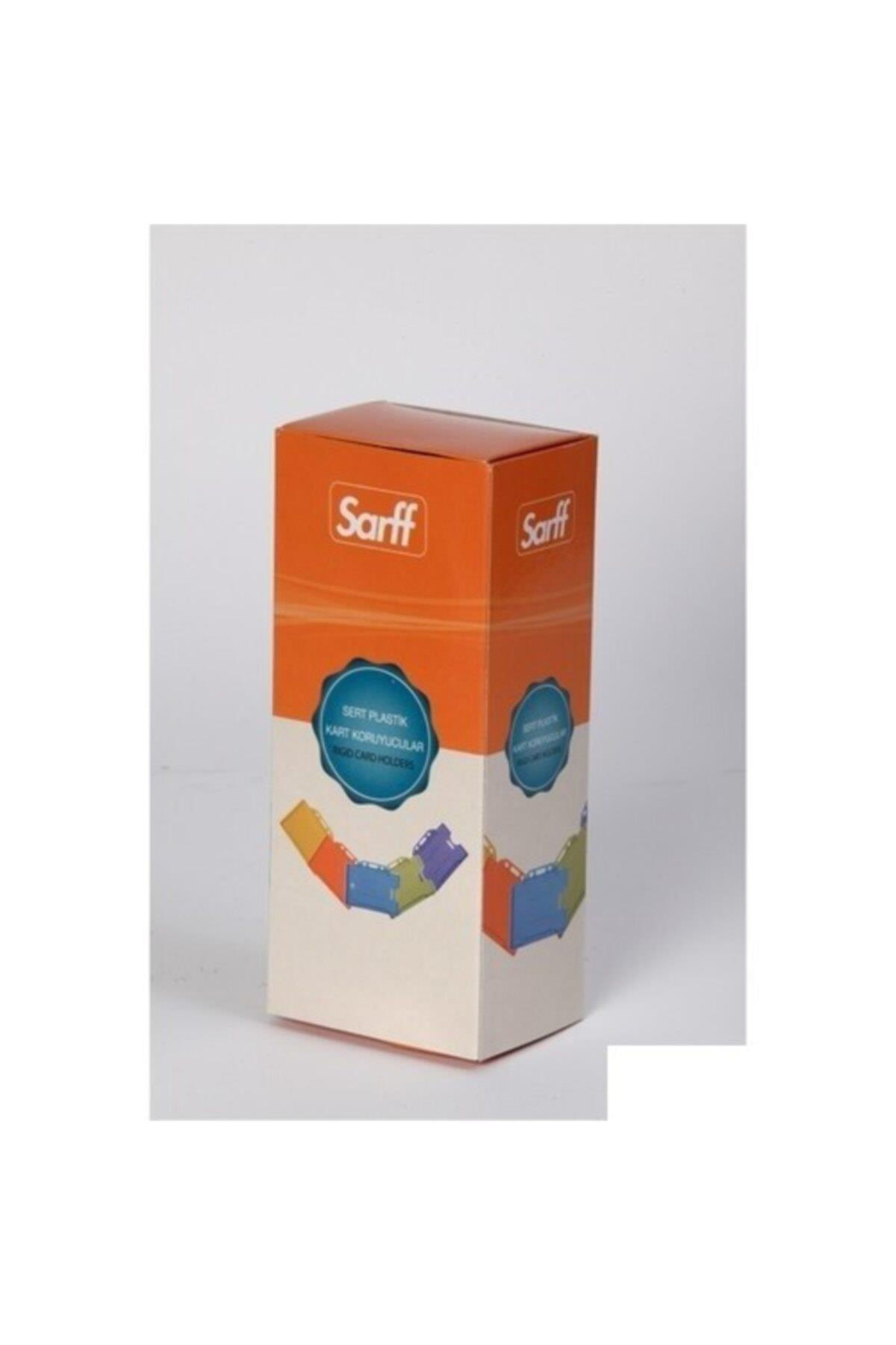 SARFF Kart Muhafaza Kabı Şefafaf Dikey 50 Li (1 Paket 50 Adet)