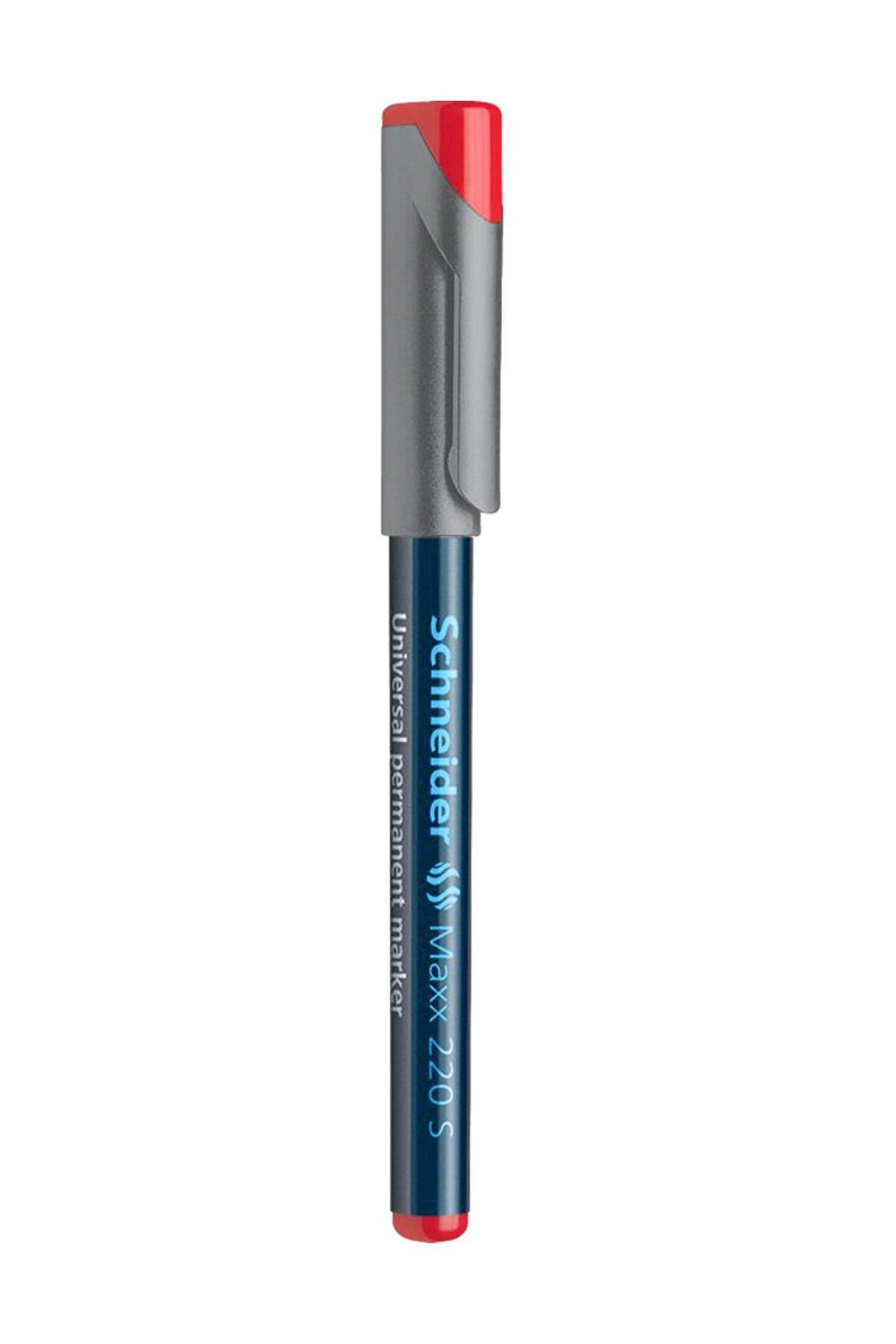 Schneider Asetat Kalemi Permanent 220 S Seri 0.4 MM Kırmızı (10 Lu Paket)