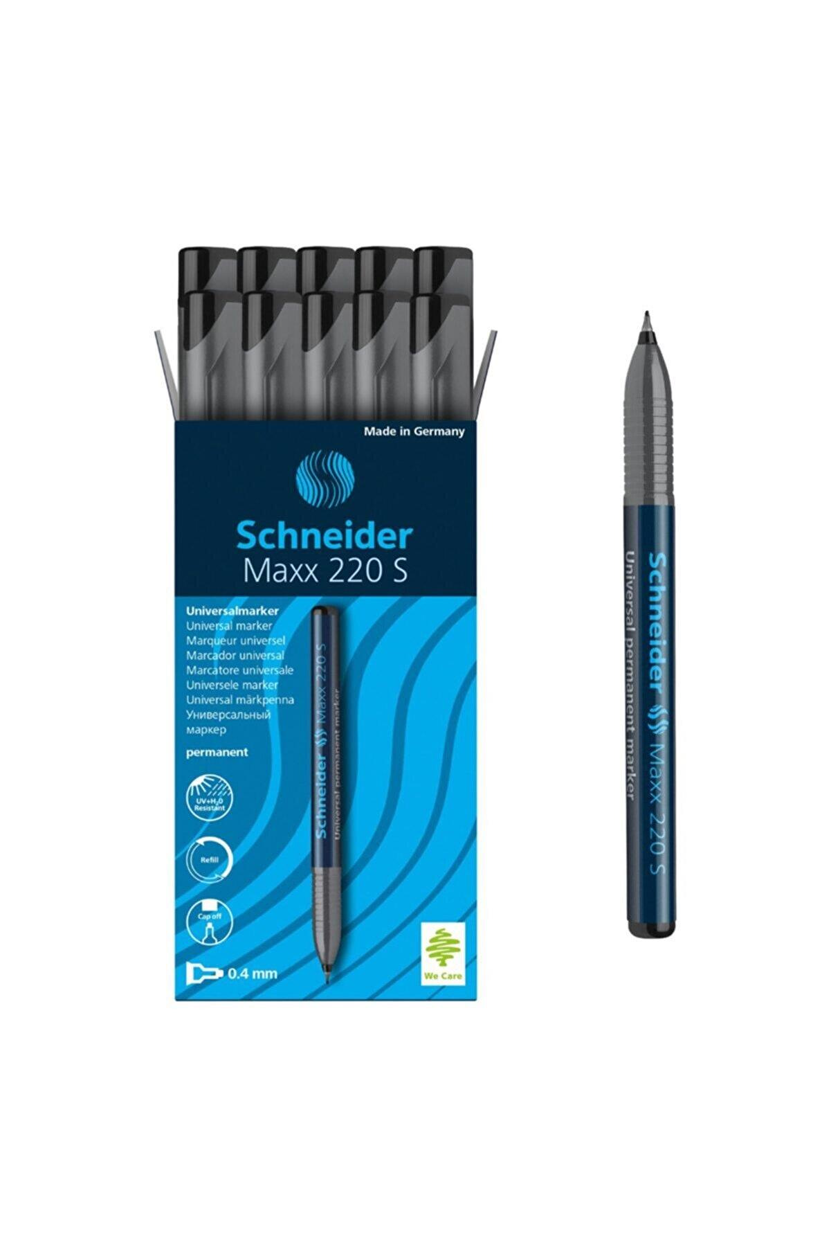 Schneider Asetat Kalemi Permanent S Seri 0.4 MM Siyah (10 Lu Paket)