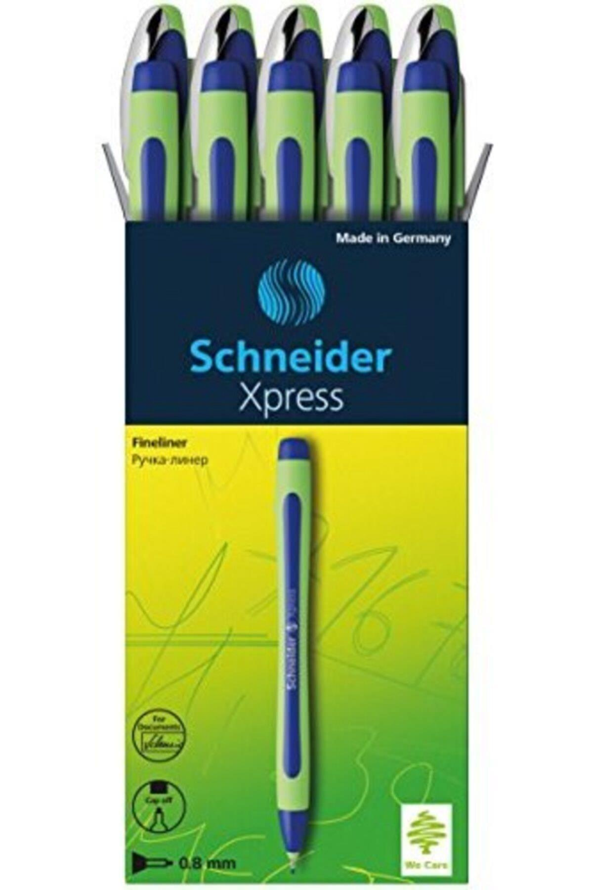 Schneider Xpress 0.8 Mm Fiber Uçlu Kalem Mavi (10'Lu Kutu)