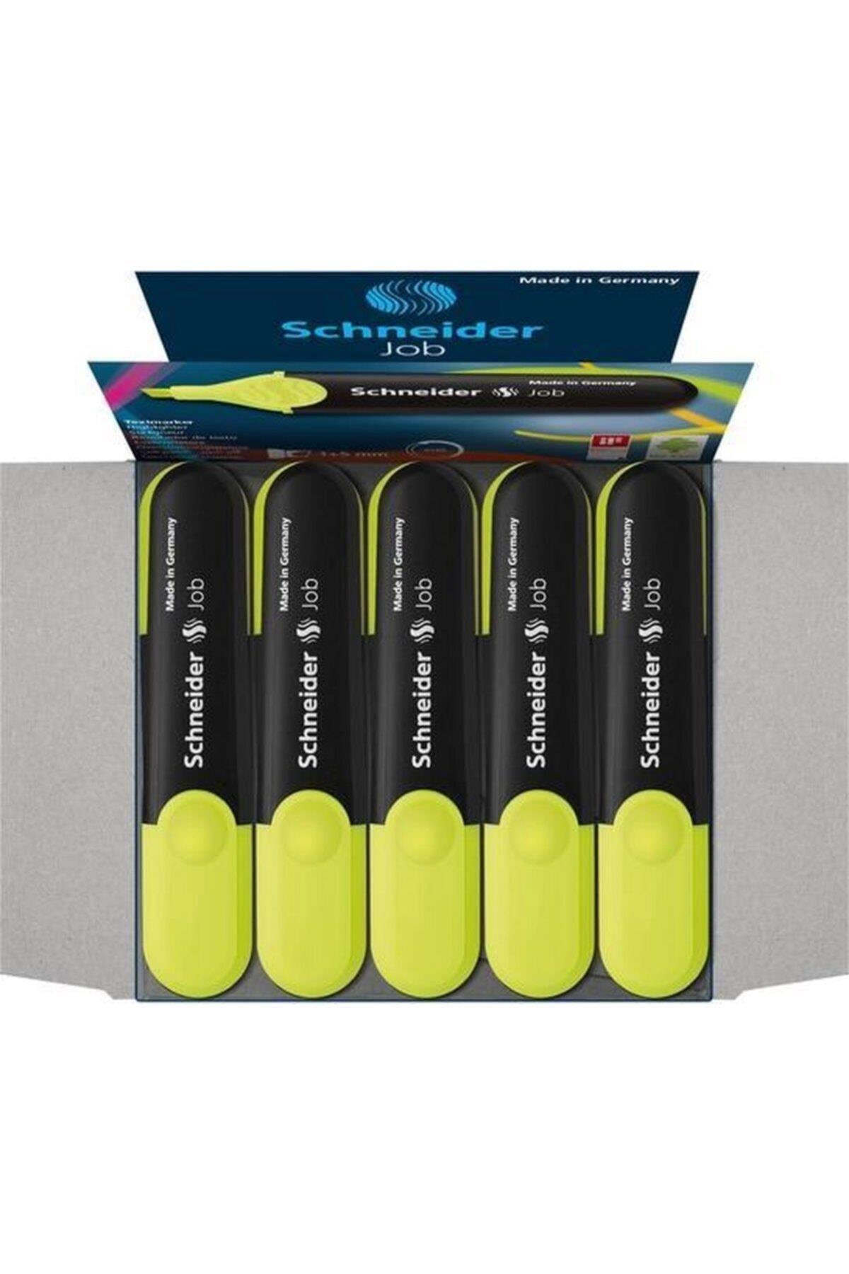 Schneider Fosforlu Kalem Job Sarı Fosforlu Kalem (10 Lu Paket)