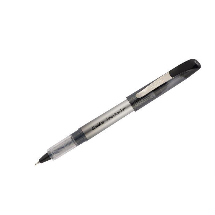 Scrikss Fineliner 0.6 MM Siyah Fineliner (12 Li Paket)