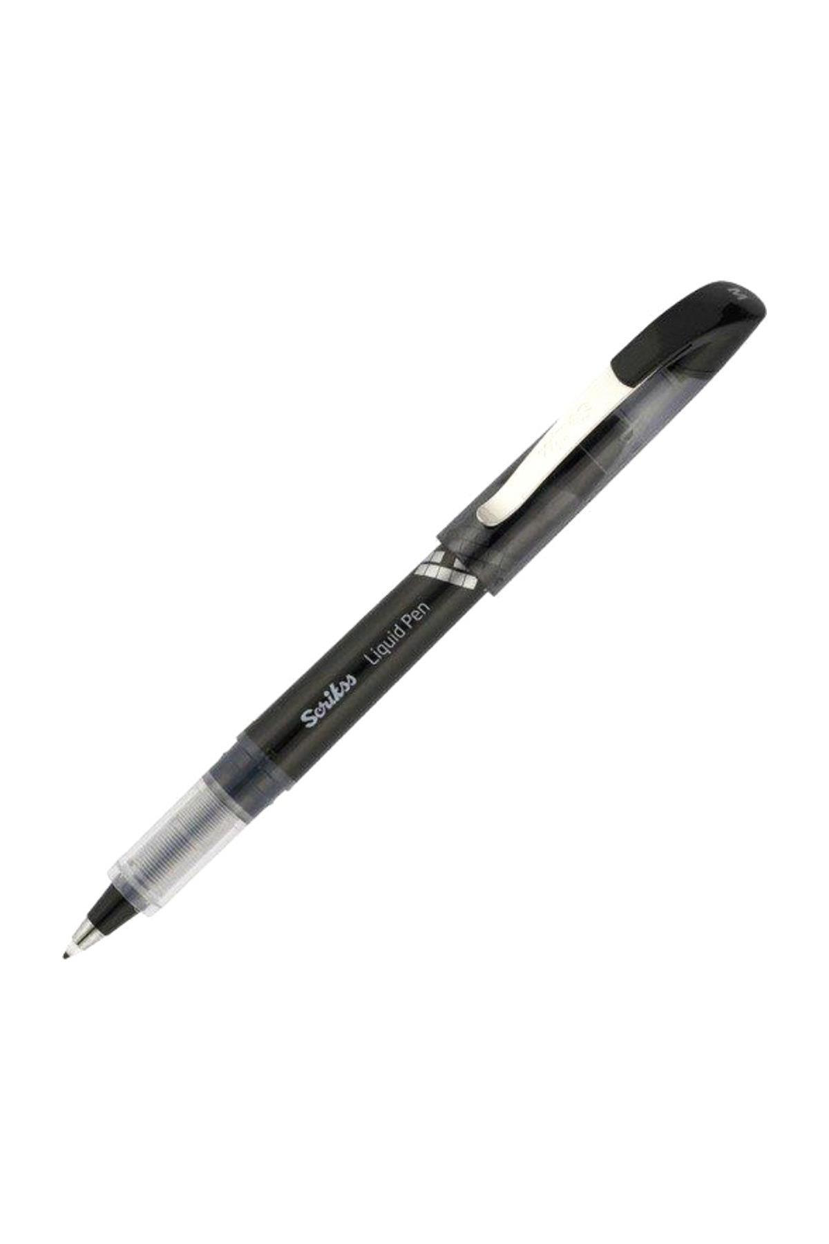 Scrikss Roller Kalem Liquid Pen Konik Uç Siyah LP-68
